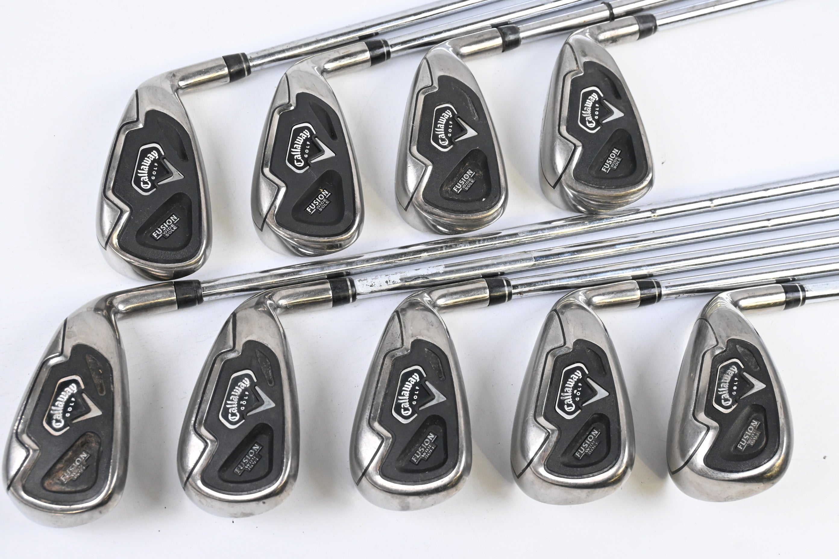 Callaway Fusion Wide Sole Irons / 3-PW+SW / Uniflex Callaway NIPPON 990 Shafts