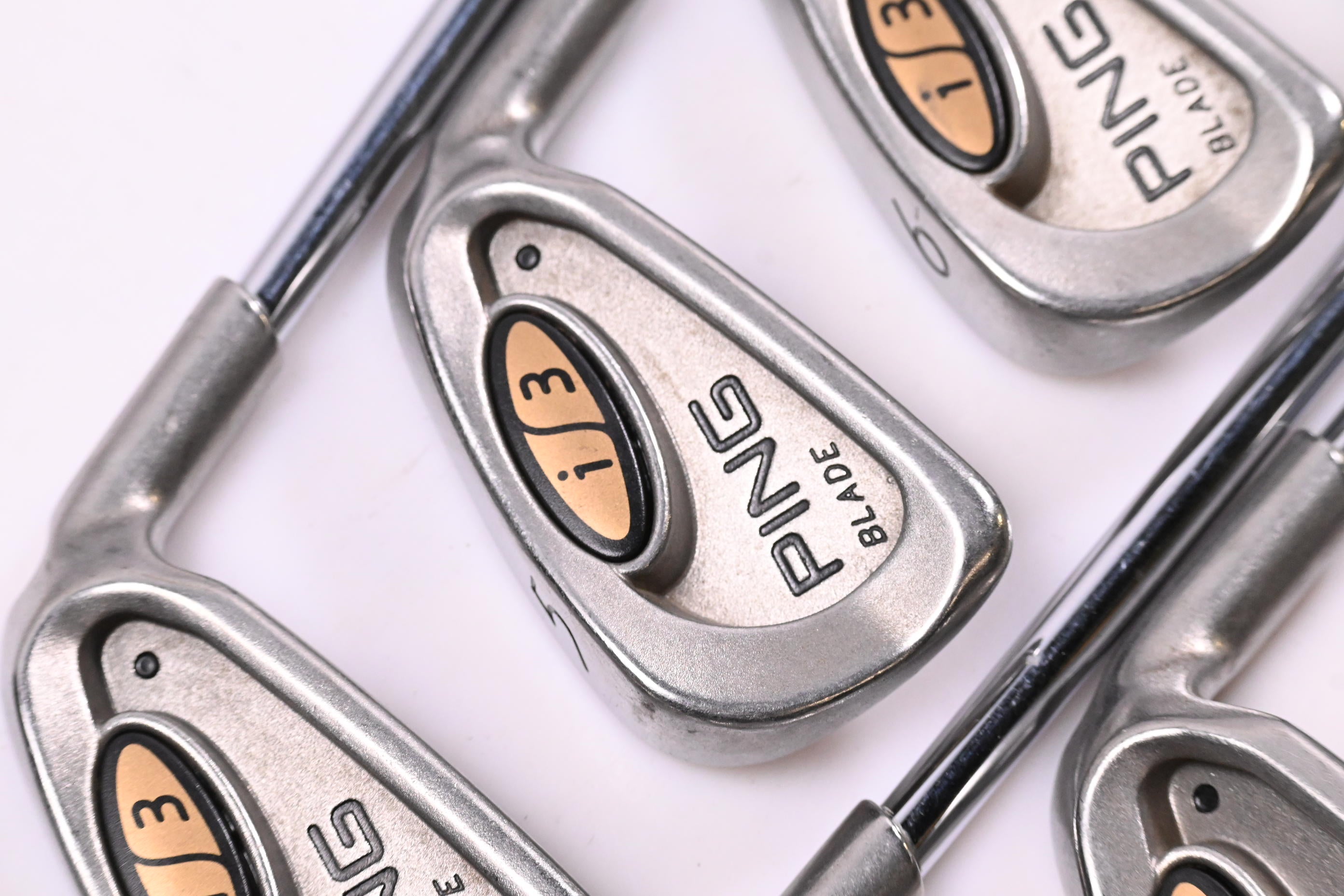 Ping i3 Blade Irons / 4-PW+SW / Black Dot / Stiff Flex Ping JZ Shafts