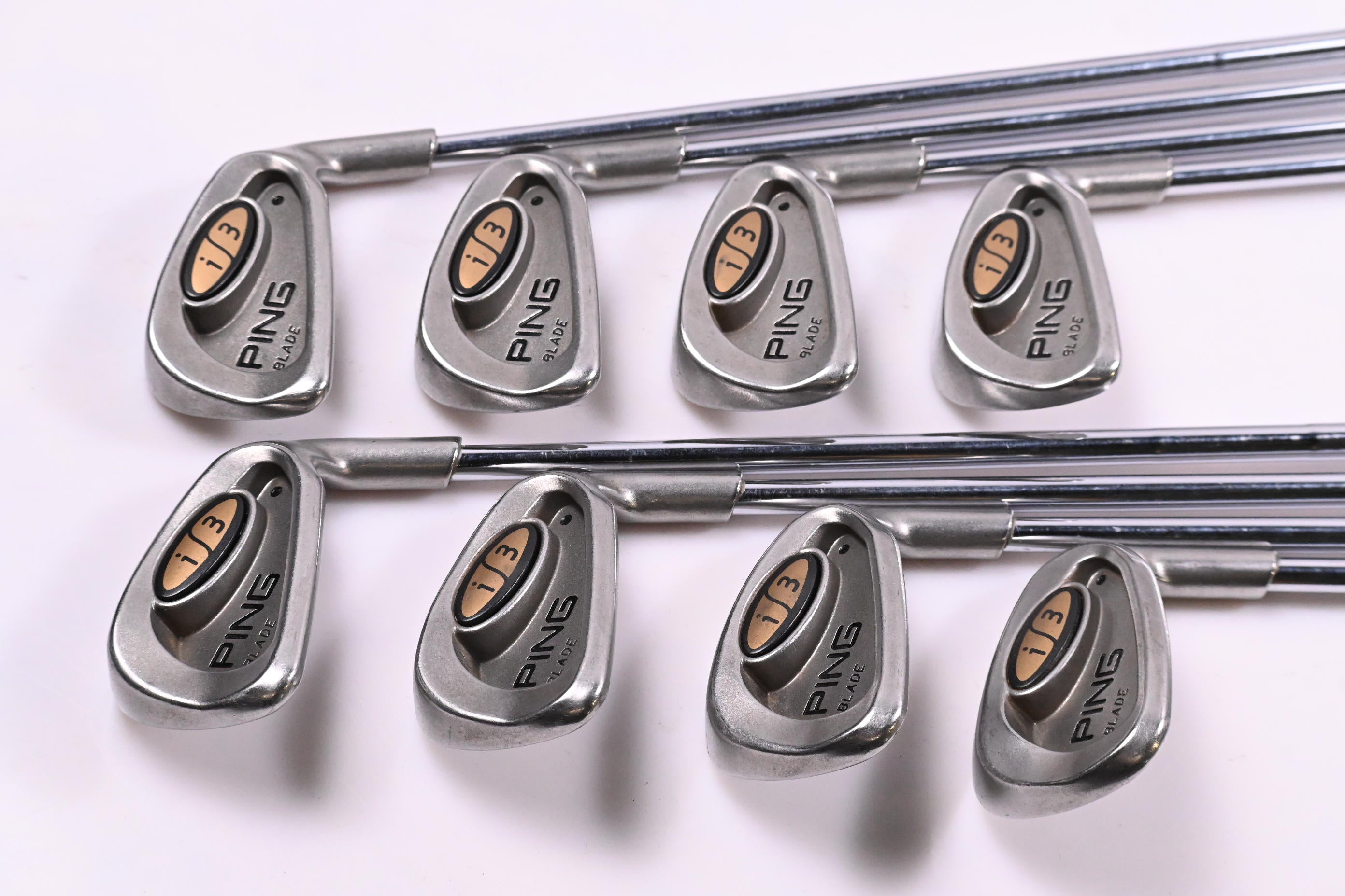 Ping i3 Blade Irons / 4-PW+SW / Black Dot / Stiff Flex Ping JZ Shafts
