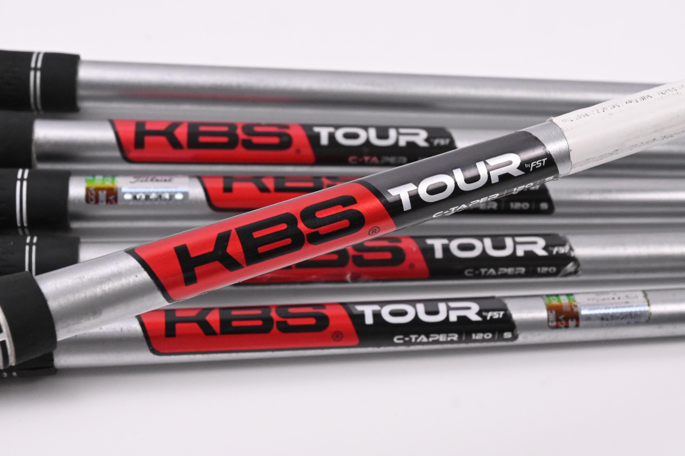 KBS Tour C-Taper 120 Iron Shafts / Stiff Flex / Set of 6 / .355" Taper Tip
