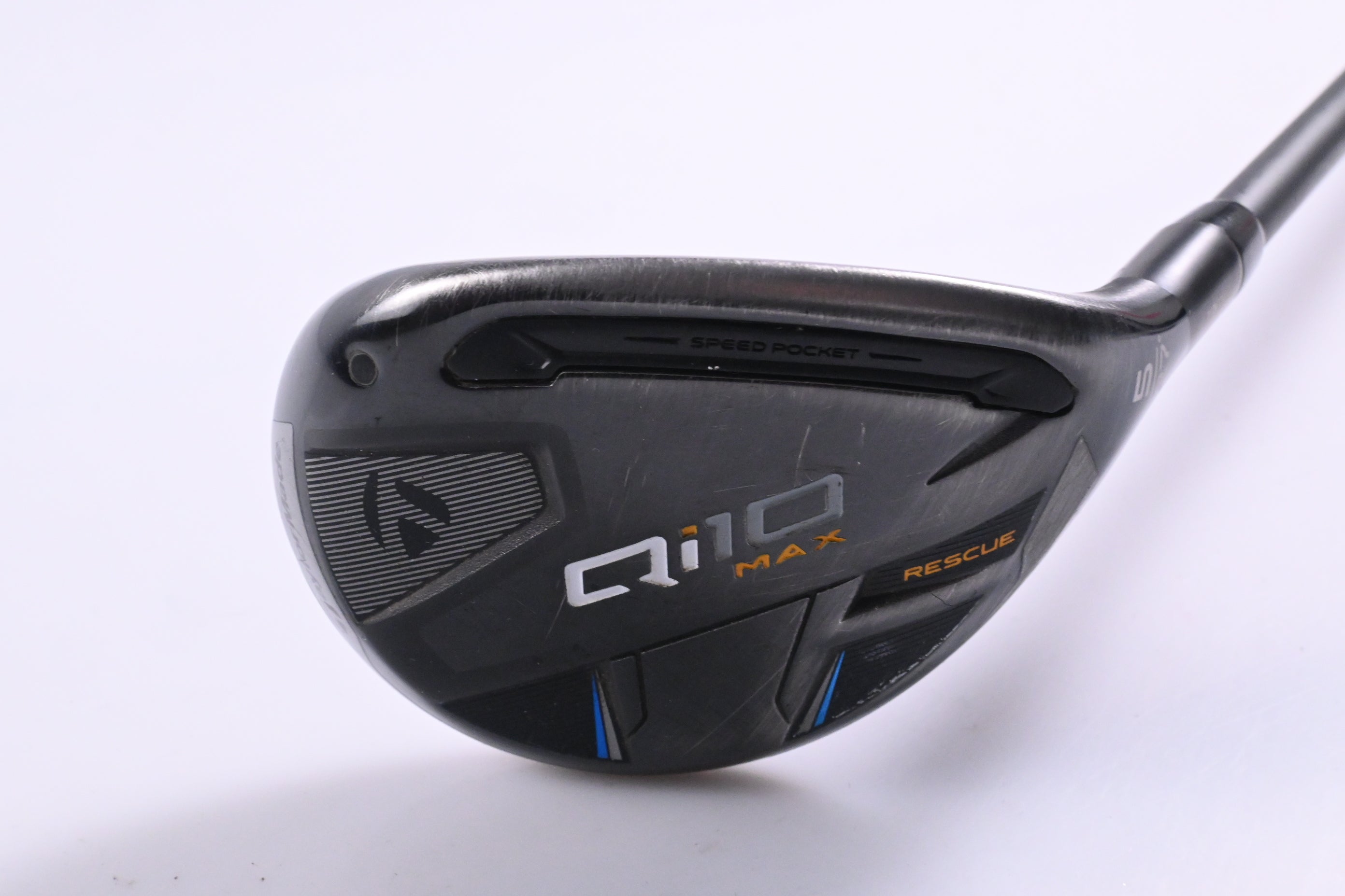 Taylormade Qi10 Max #5 Hybrid / 27 Degree / Regular Flex HZRDUS Smoke Black 80