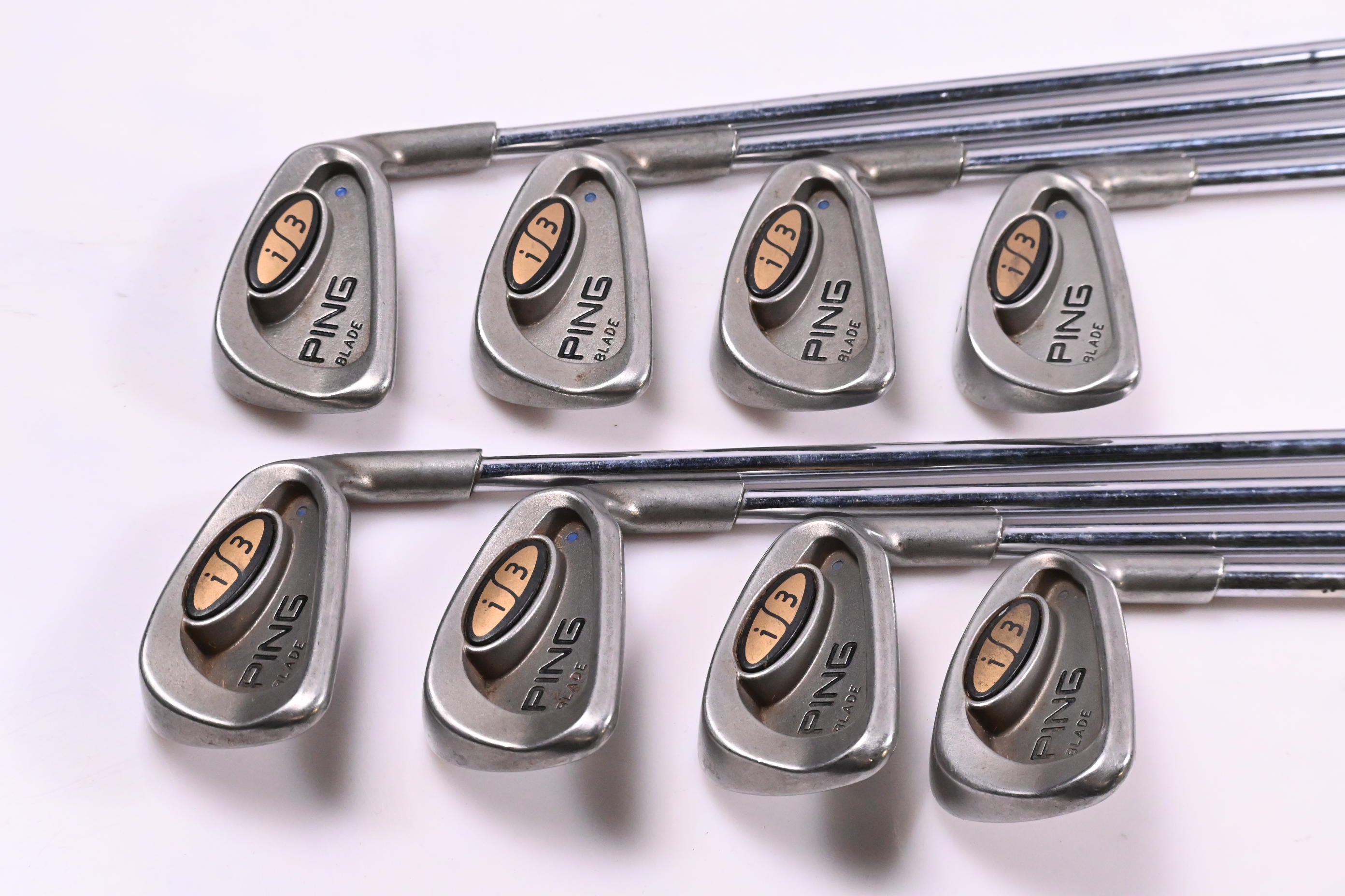 Ping i3 Irons / 3-PW / Blue Dot / Stiff Flex Ping JZ Shafts