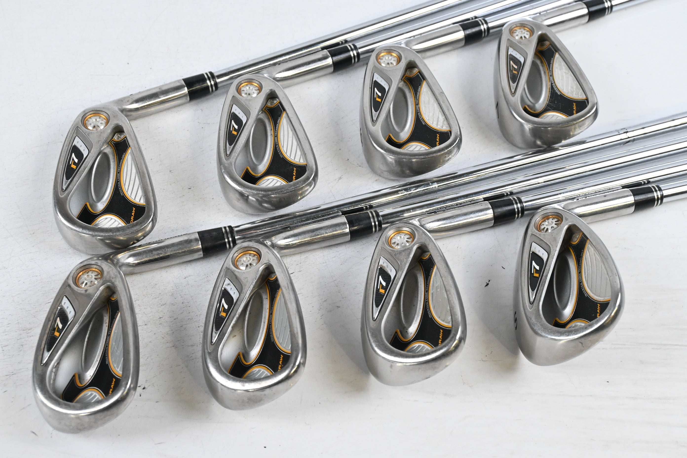 Taylormade R7 Draw Irons / 4-PW+SW / Regular Flex T-Step 90 Shafts
