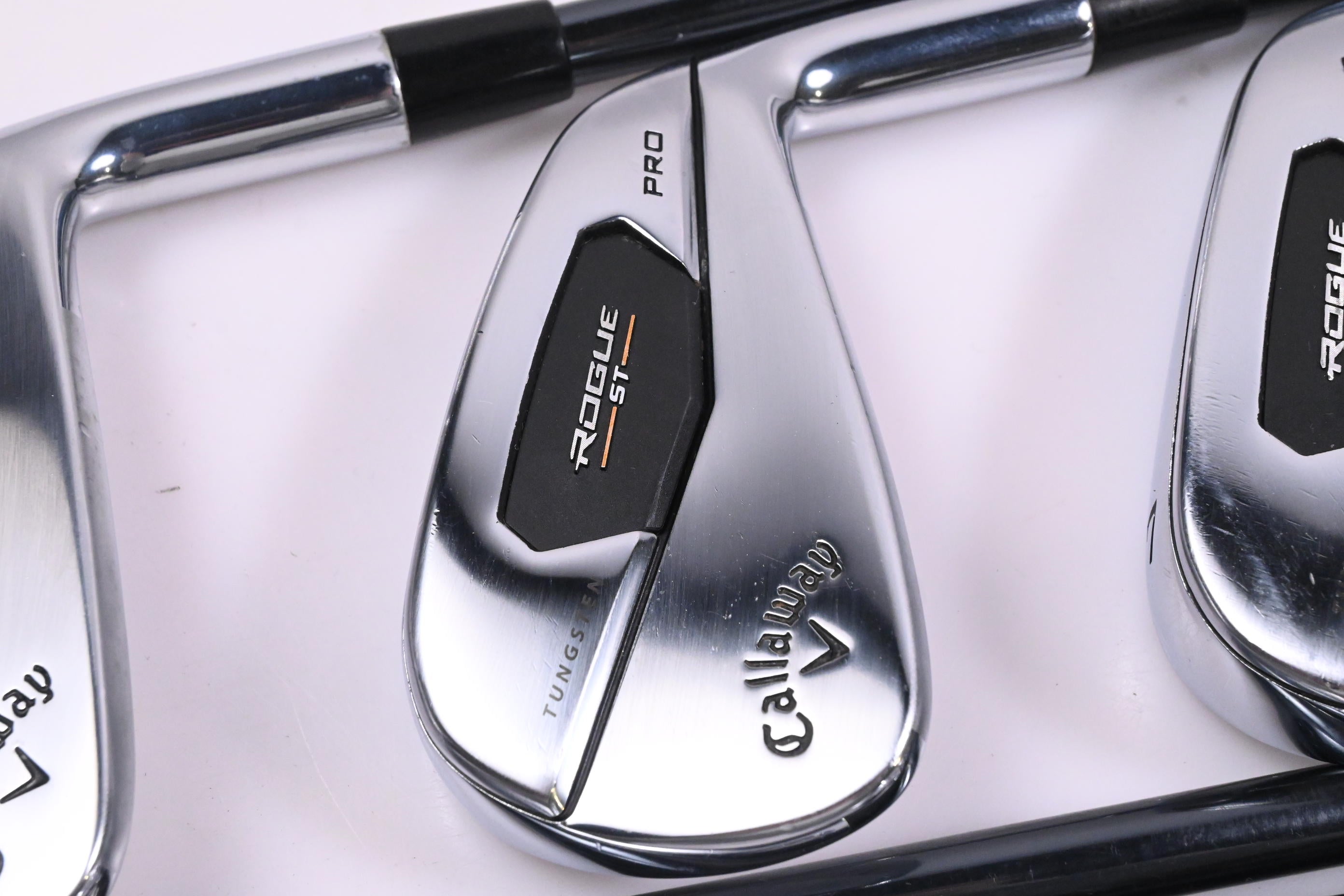 Callaway Rogue ST Pro Irons / 5-PW+GW / Stiff Flex UST Recoil Dart 75 Shafts