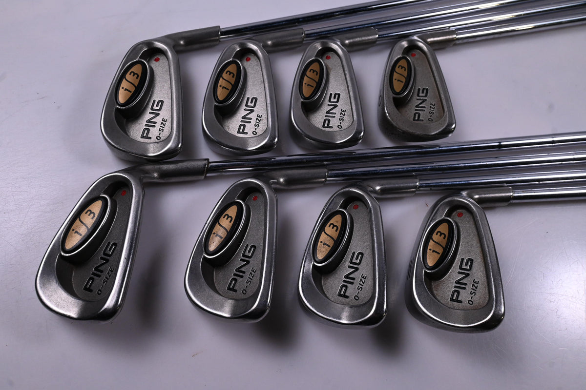 Ping i3 O-Size Irons / 3-PW / Red Dot / Stiff Flex Ping JZ Shafts