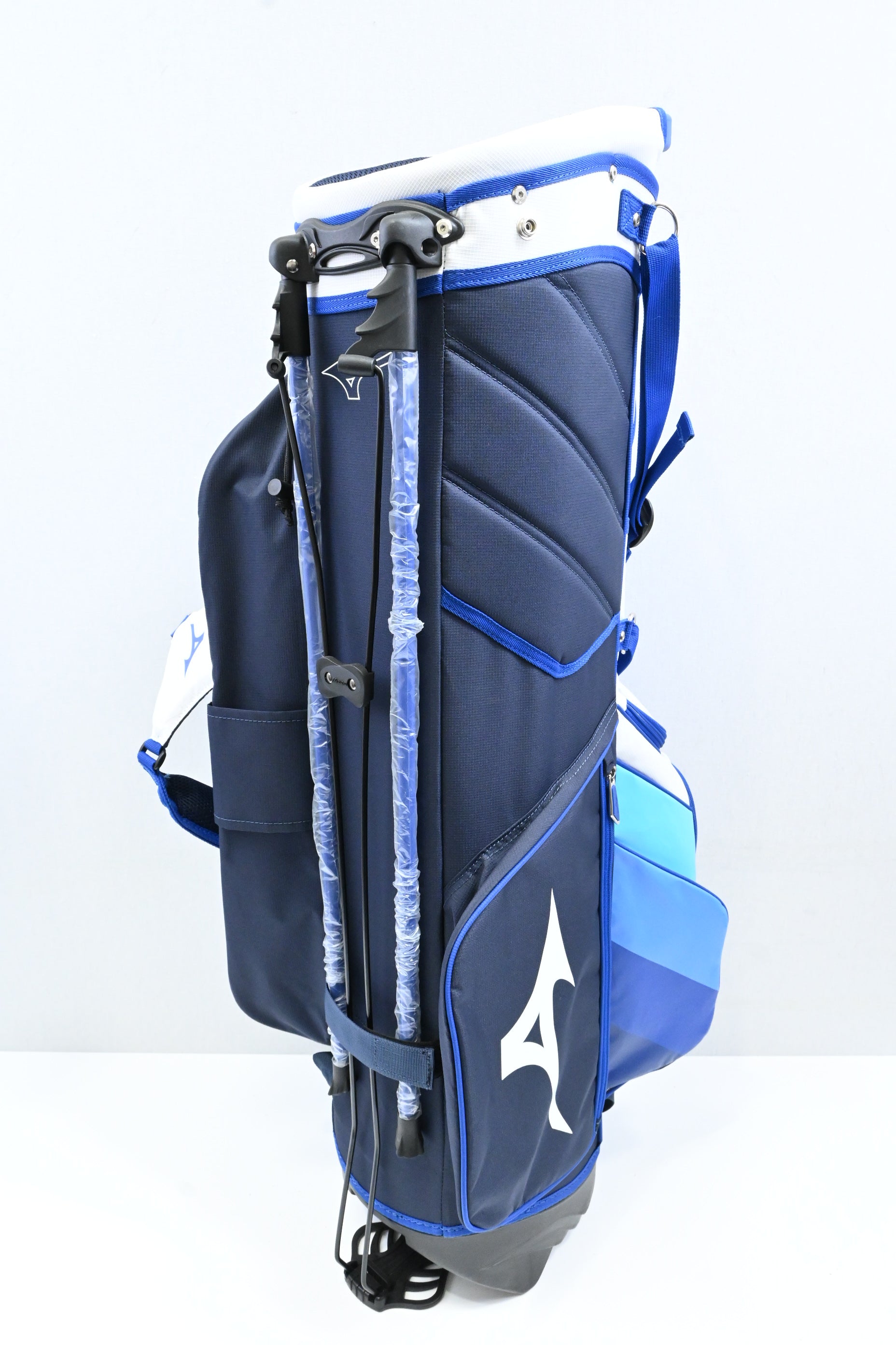 Mizuno Stand Bag / 4-Way / Blue, White