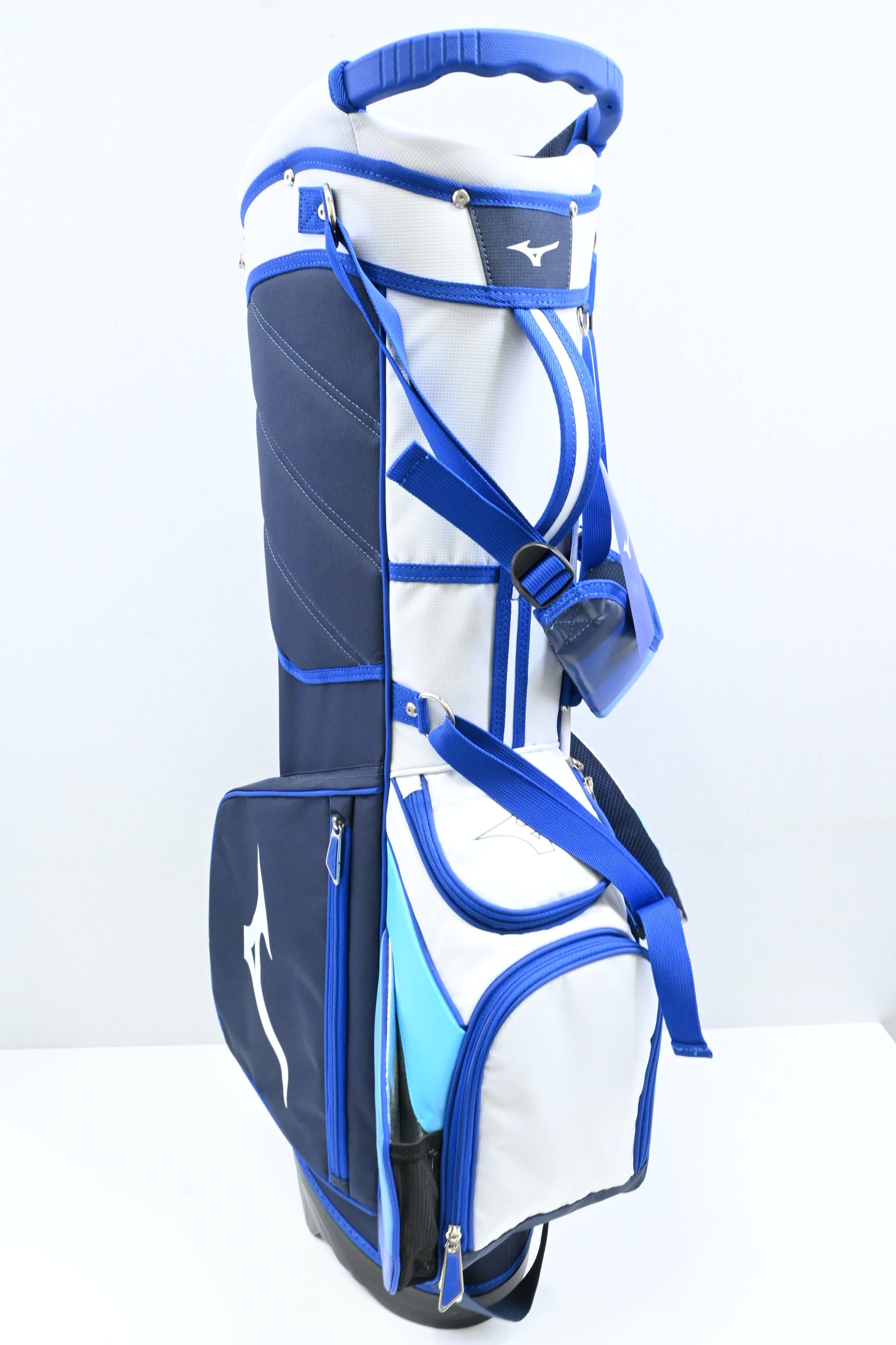 Mizuno Stand Bag / 4-Way / Blue, White