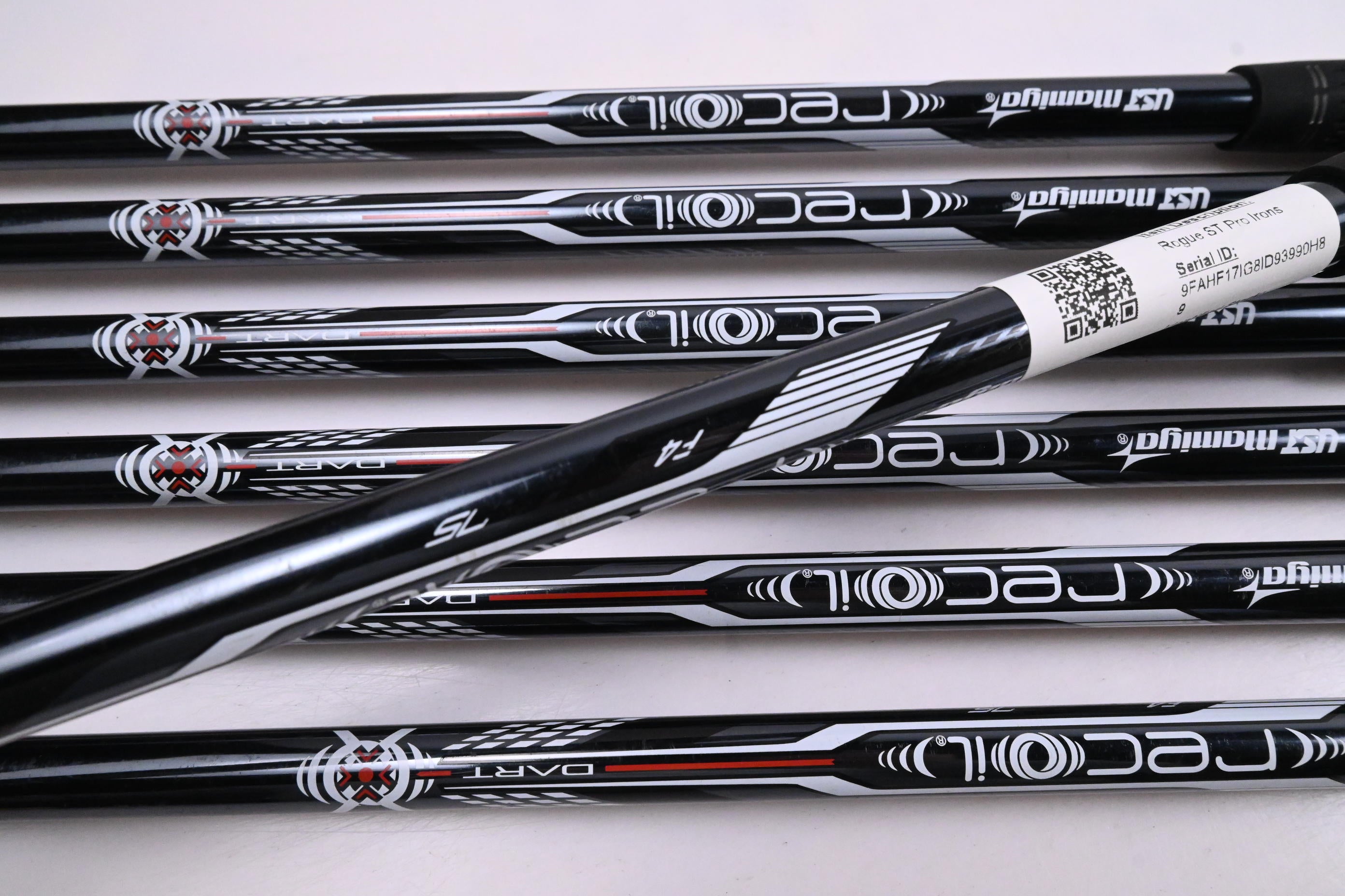 Callaway Rogue ST Pro Irons / 5-PW+GW / Stiff Flex UST Recoil Dart 75 Shafts