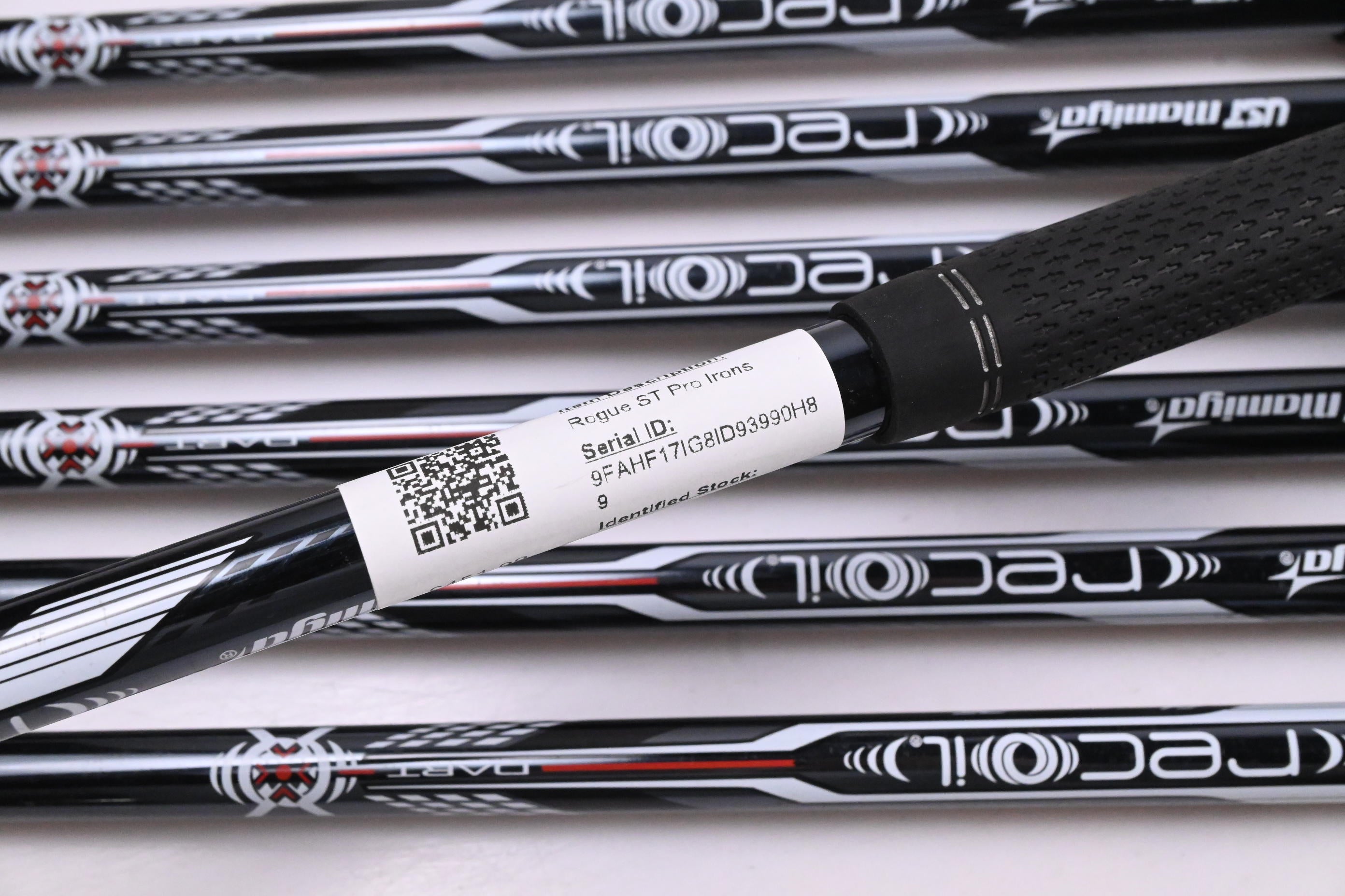 Callaway Rogue ST Pro Irons / 5-PW+GW / Stiff Flex UST Recoil Dart 75 Shafts