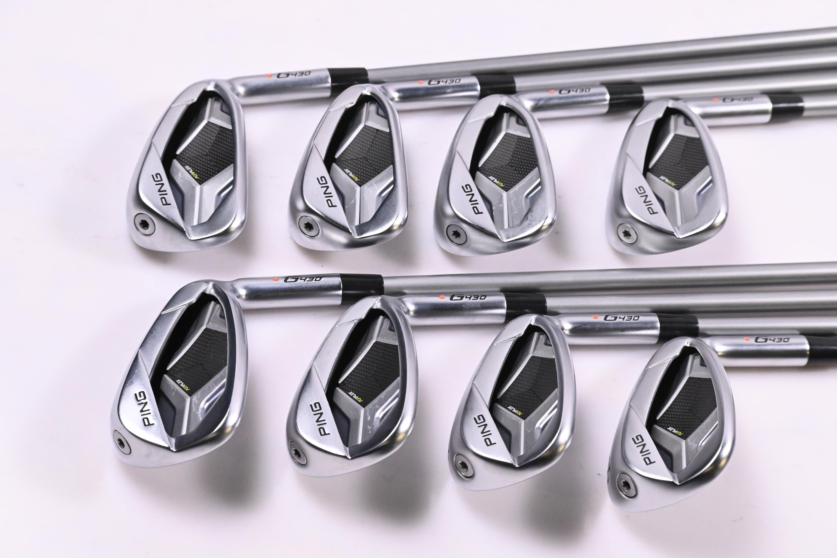 Ping G430 Irons / 6-PW+45+50+54 / Orange Dot / Senior Flex Ping Alta Quick 45