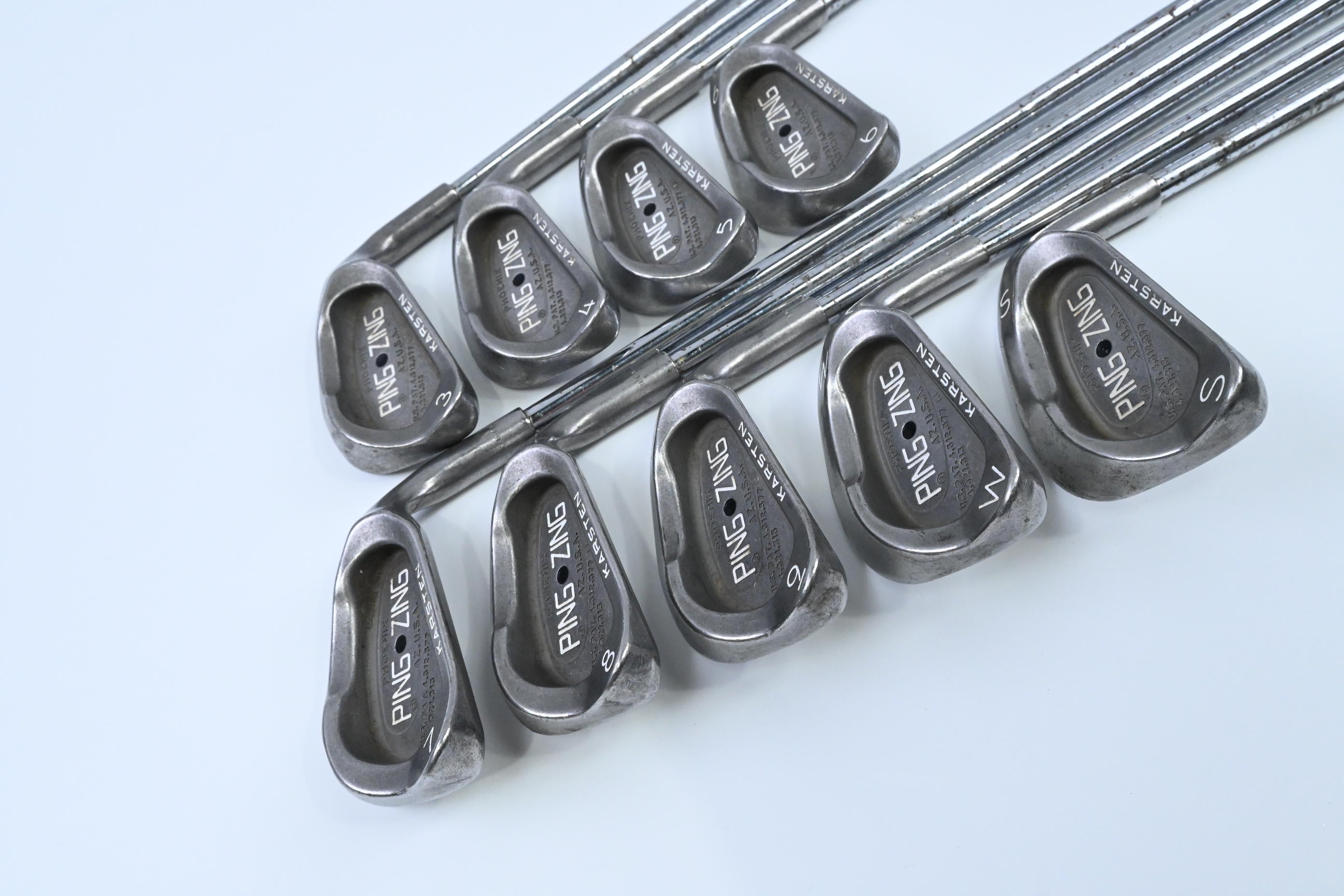 Ping Zing Irons / 3-PW+SW / Black Dot / Stiff Flex Ping JZ Steel Shafts