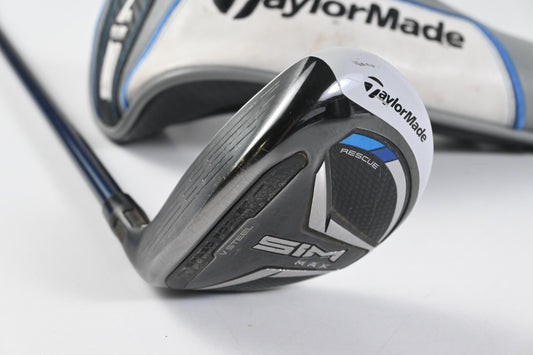Left Hand Taylormade SIM Max #3 Hybrid / 19 Degree / Stiff Flex Ventus Blue 7