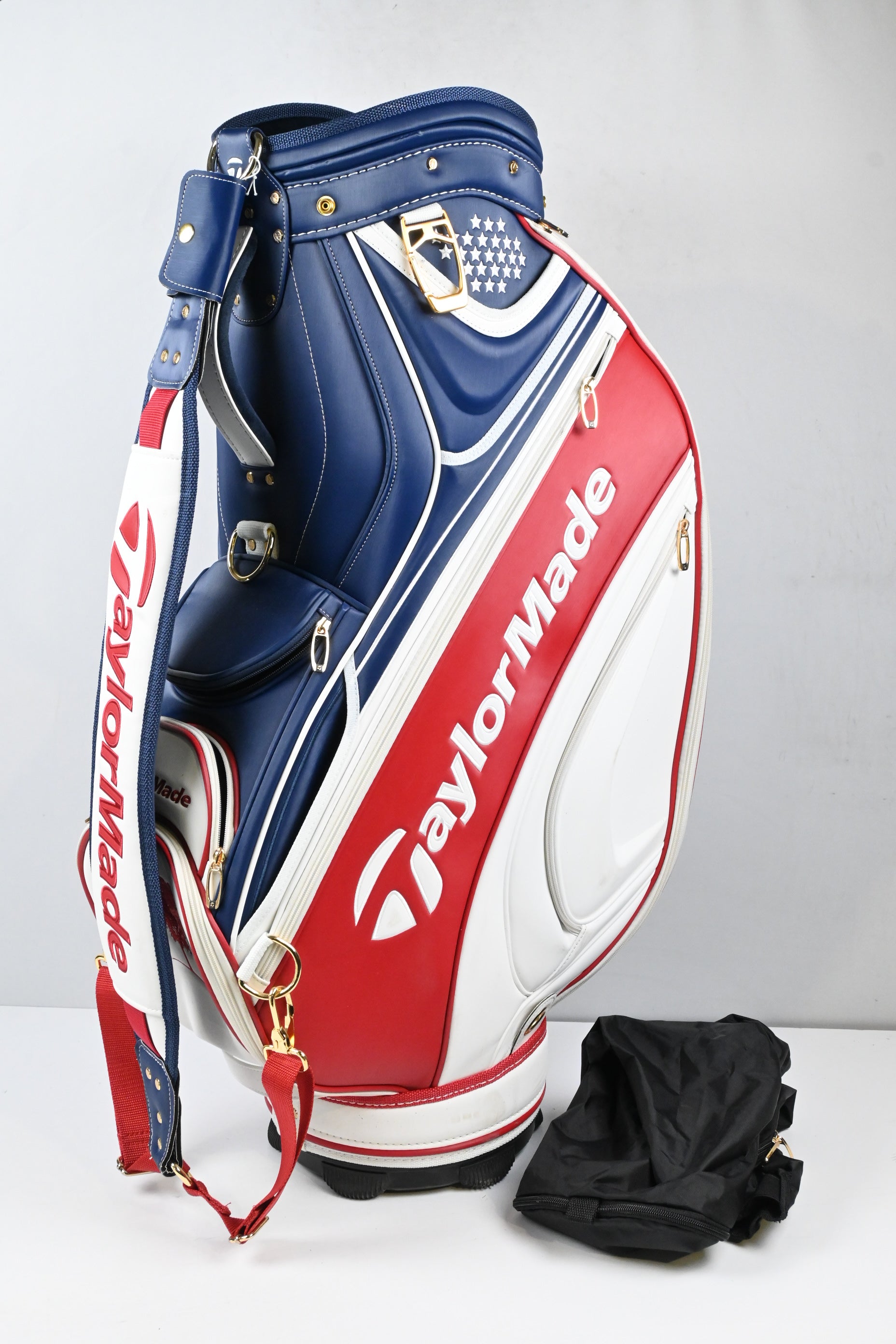 Taylormade USA Dustin Johnson Tour Bag / 6-Way Divider / White, Navy, Red
