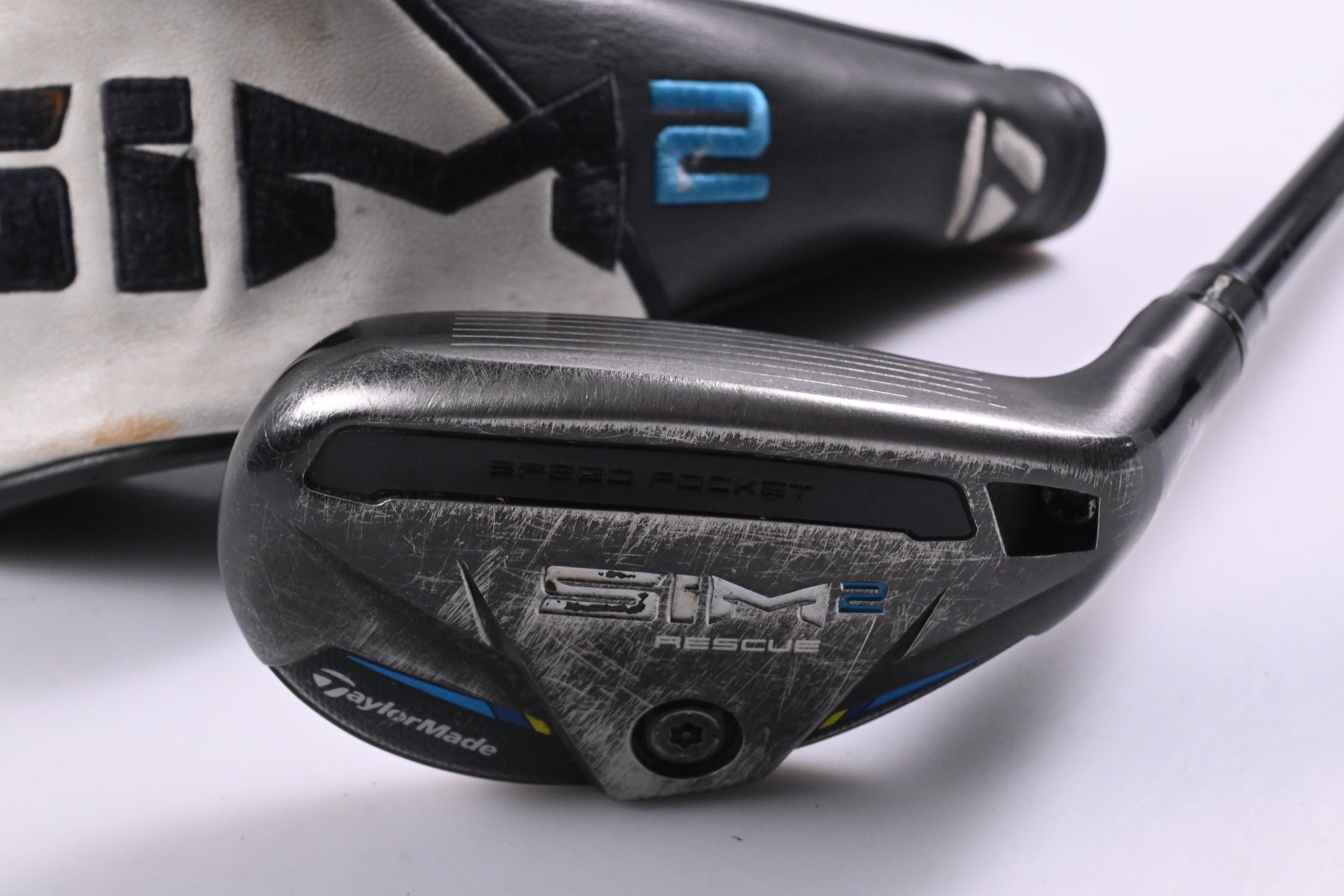 Taylormade SIM2 #3 Hybrid / 19.5 Degree / Stiff Flex Tensei AV Raw Blue 80 Shaft