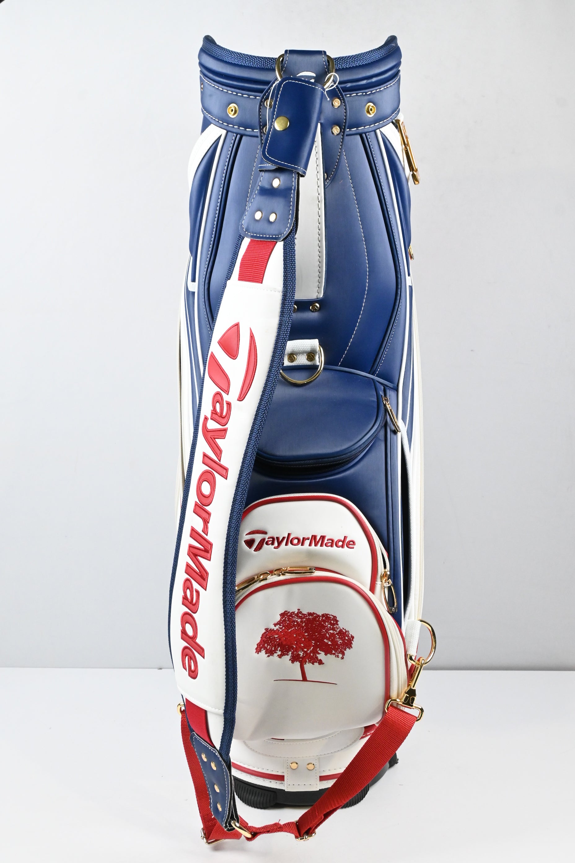 Taylormade USA Dustin Johnson Tour Bag / 6-Way Divider / White, Navy, Red