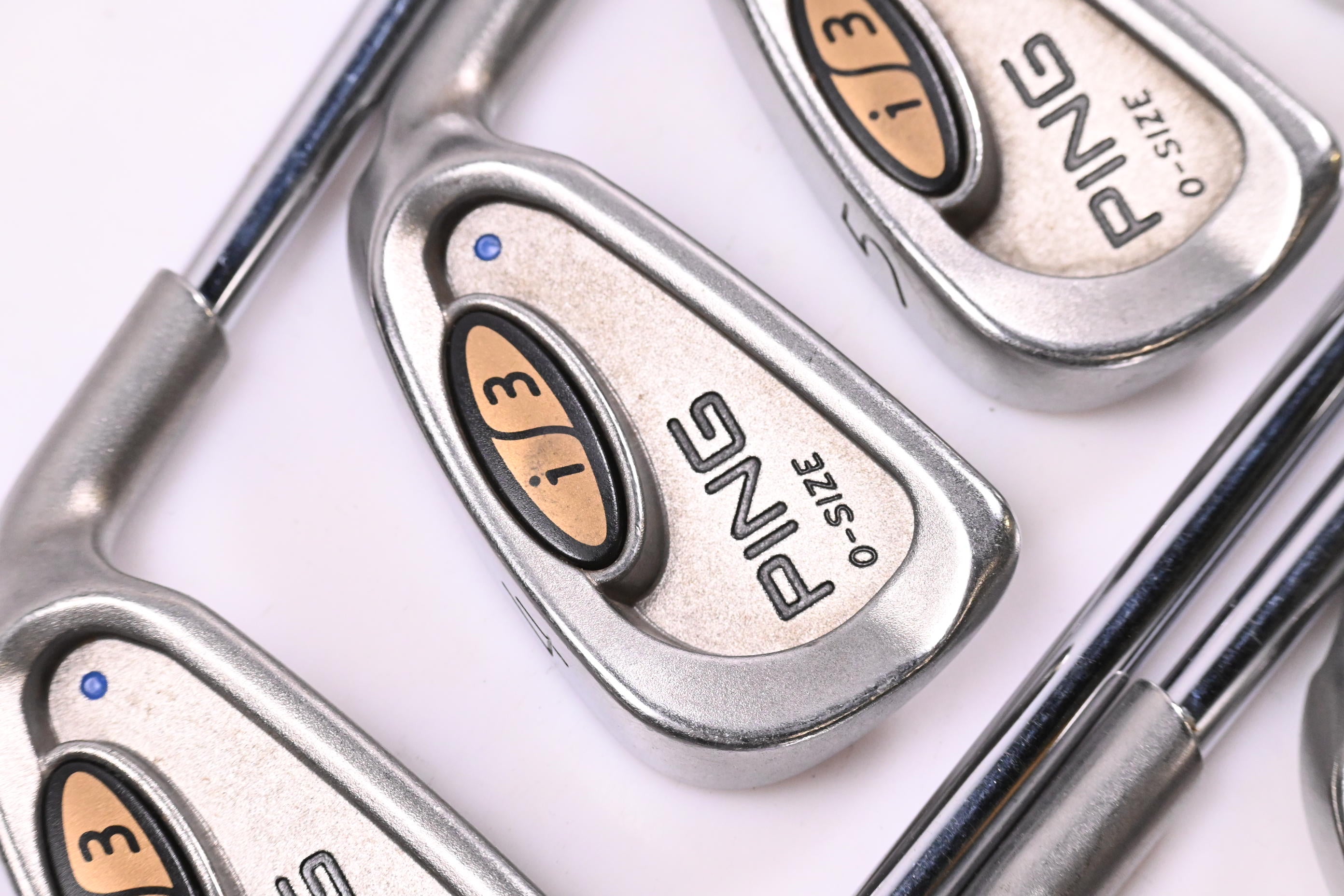 Ping i3 O-Size Irons / 3-PW+SW / Blue Dot / Stiff Flex Ping JZ Shafts