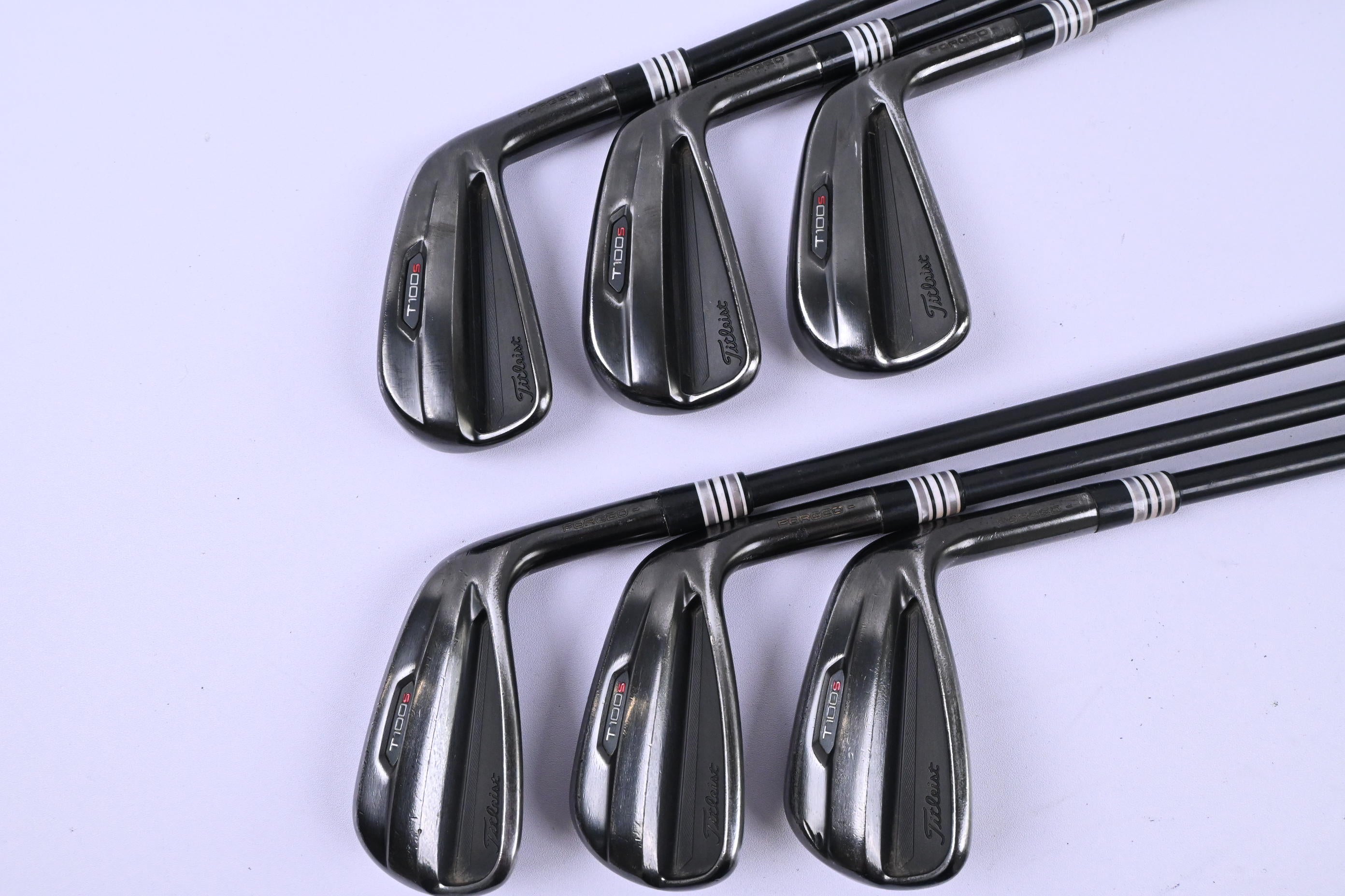 Titleist T100.S Ltd Edition Black Irons / 5-PW / Stiff Flex AMT S300 Shafts