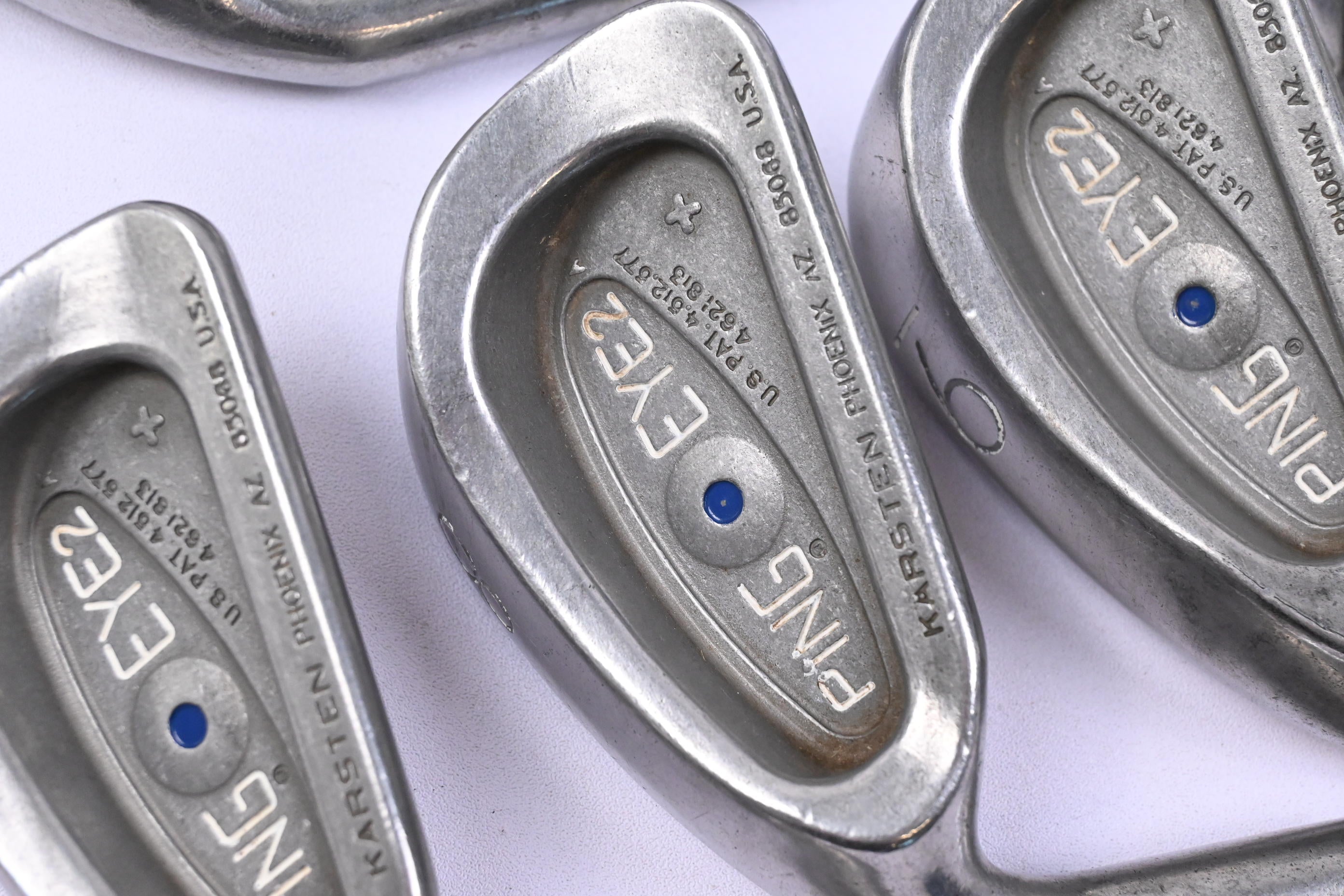 Left Hand Ping Eye 2+ Irons / 3-PW+SW / Blue Dot / Stiff Flex Ping ZZ-Lite