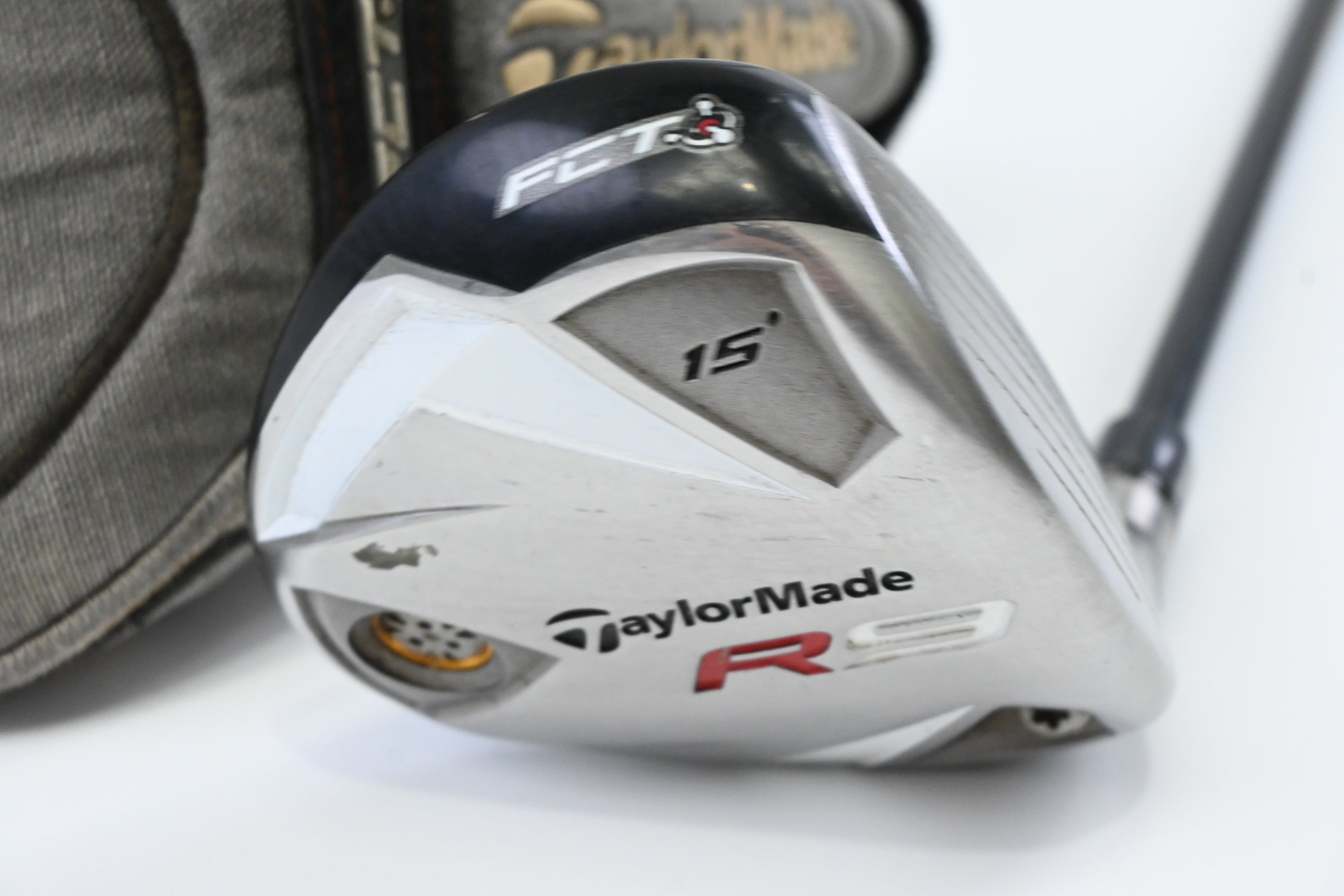 Taylormade R9 #3 Wood / 15 Degree / Stiff Flex Tour AD Pershing 55 Shaft
