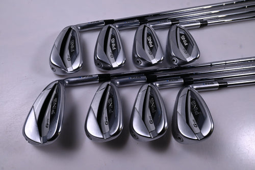 Ping G425 Irons / 5-PW+GW+SW / Blue Dot / Stiff Flex Ping AWT 2.0 Shafts