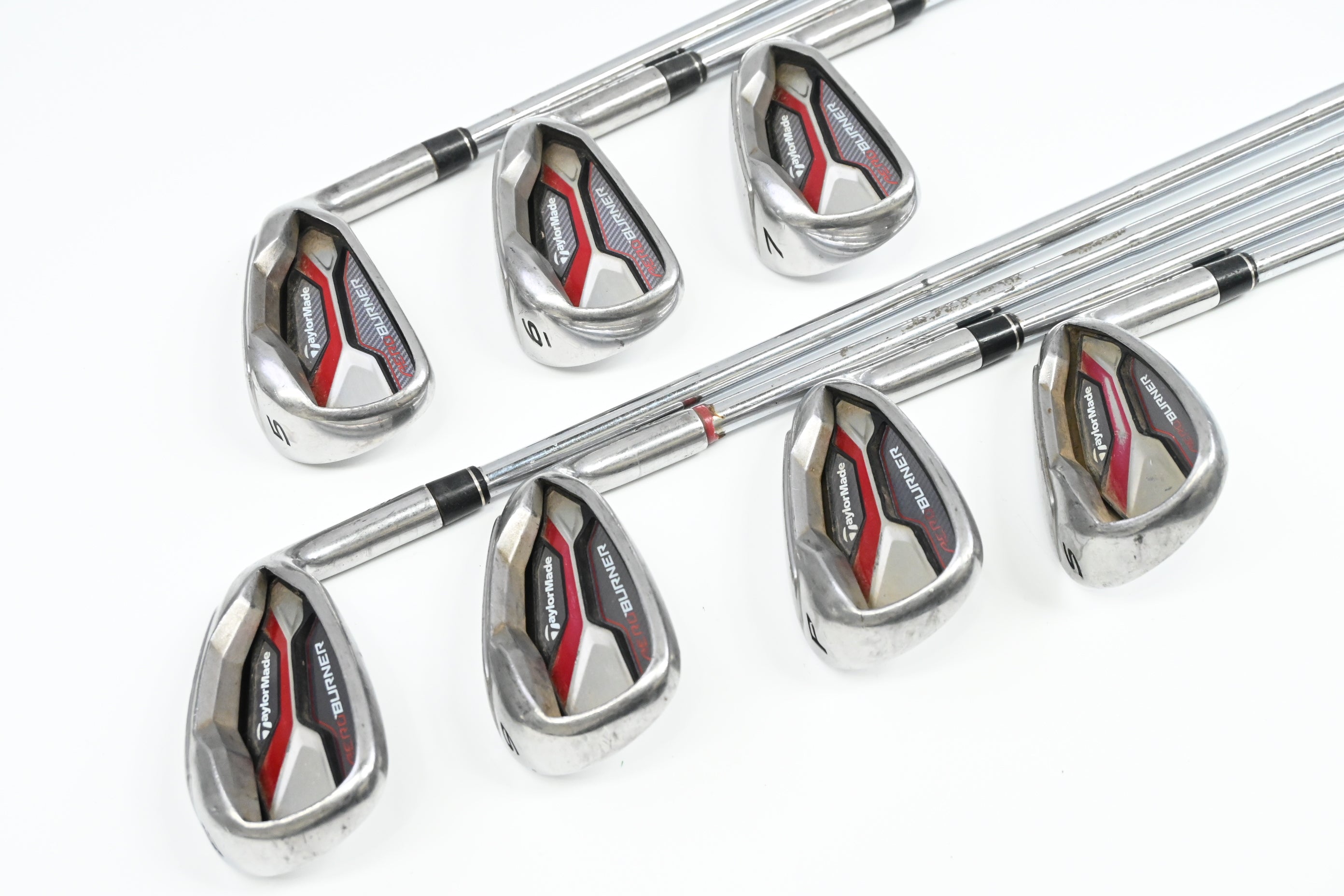 Taylormade Aeroburner Irons / 5-PW+SW / Regular Flex Steel Shafts