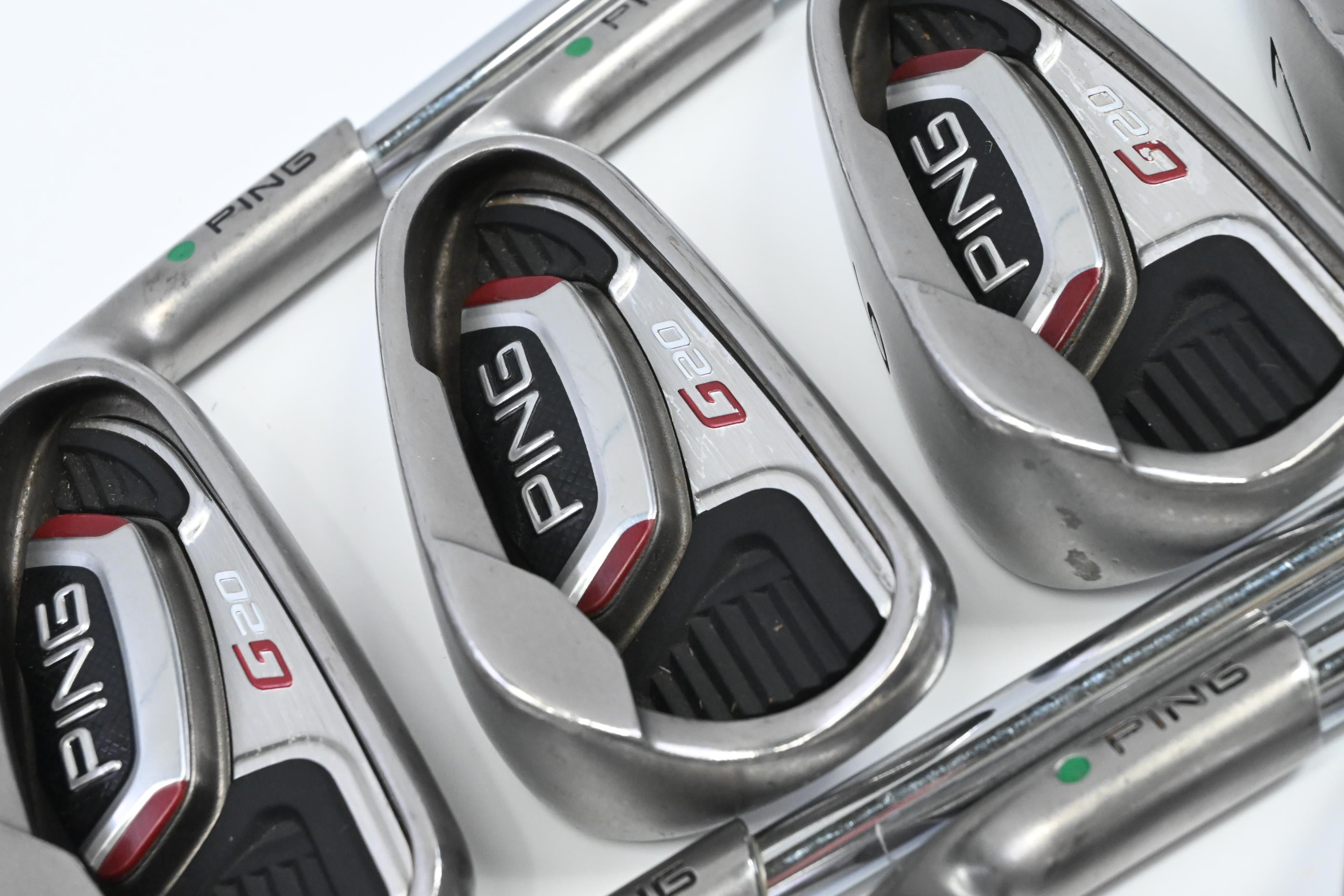 Ping G20 Irons / 4-PW+UW / Green Dot / Senior Flex Ping CFS Shafts