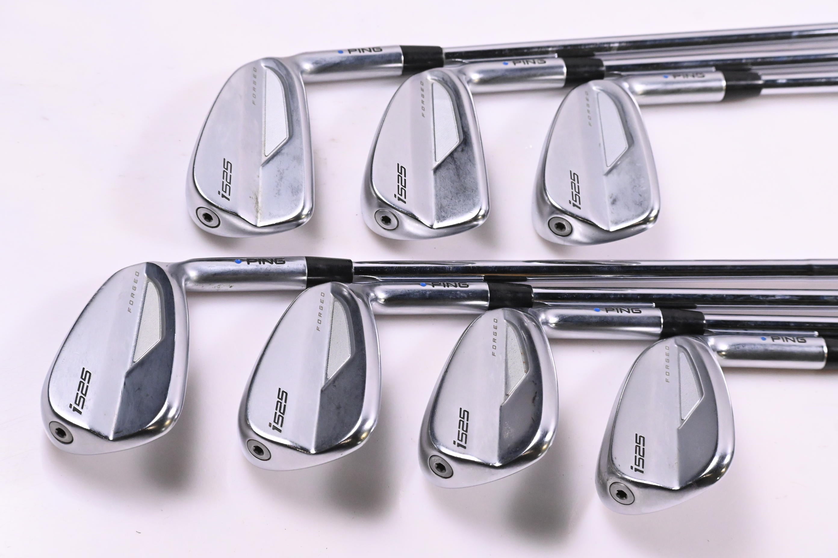 Ping i525 Irons / 5-PW+UW / Blue Dot / Stiff Flex Ping AWT 2.0 Shafts