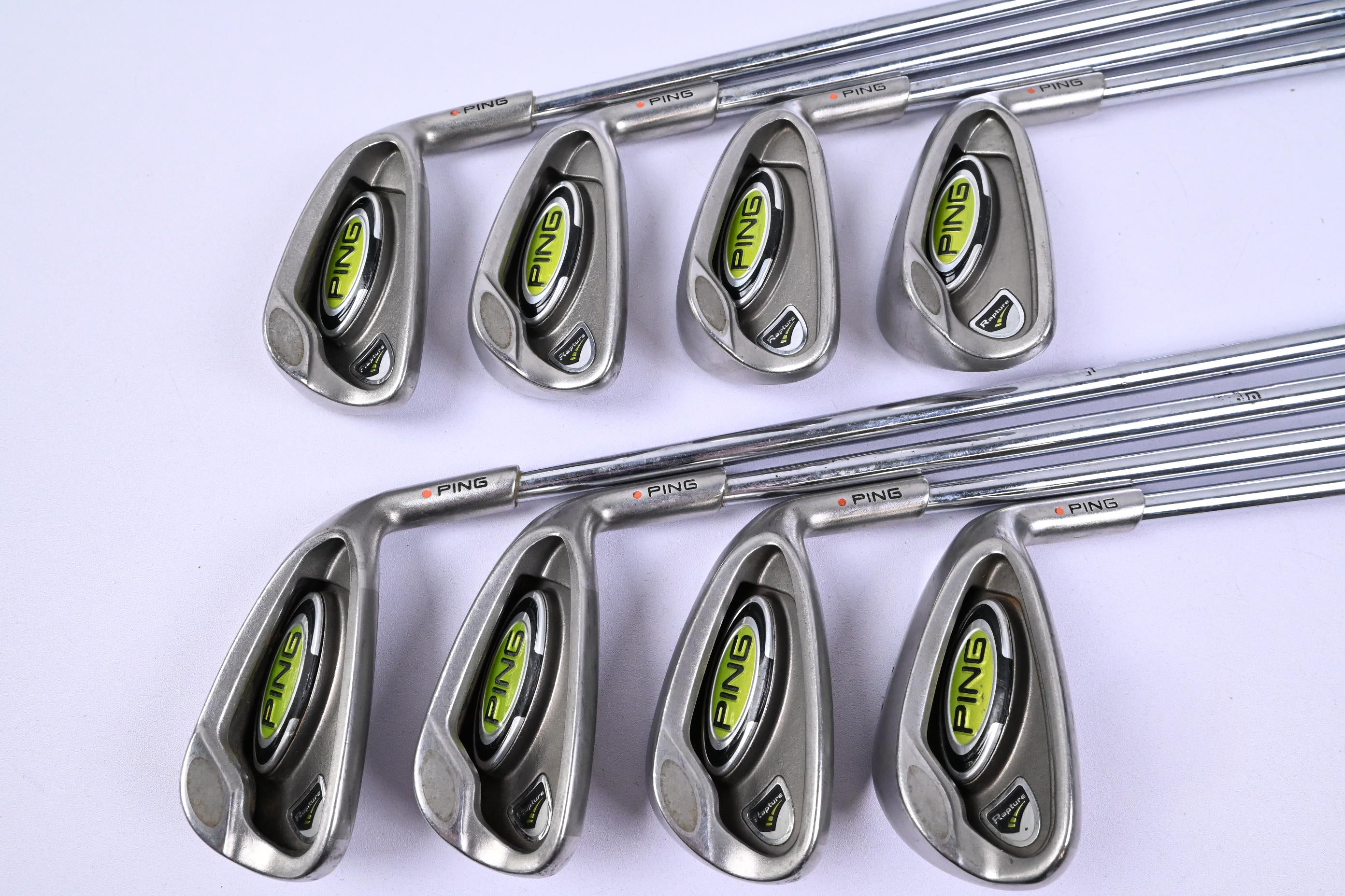 Ping Rapture Irons/ 4-PW+SW / Orange Dot / Regular Flex Steel Shafts