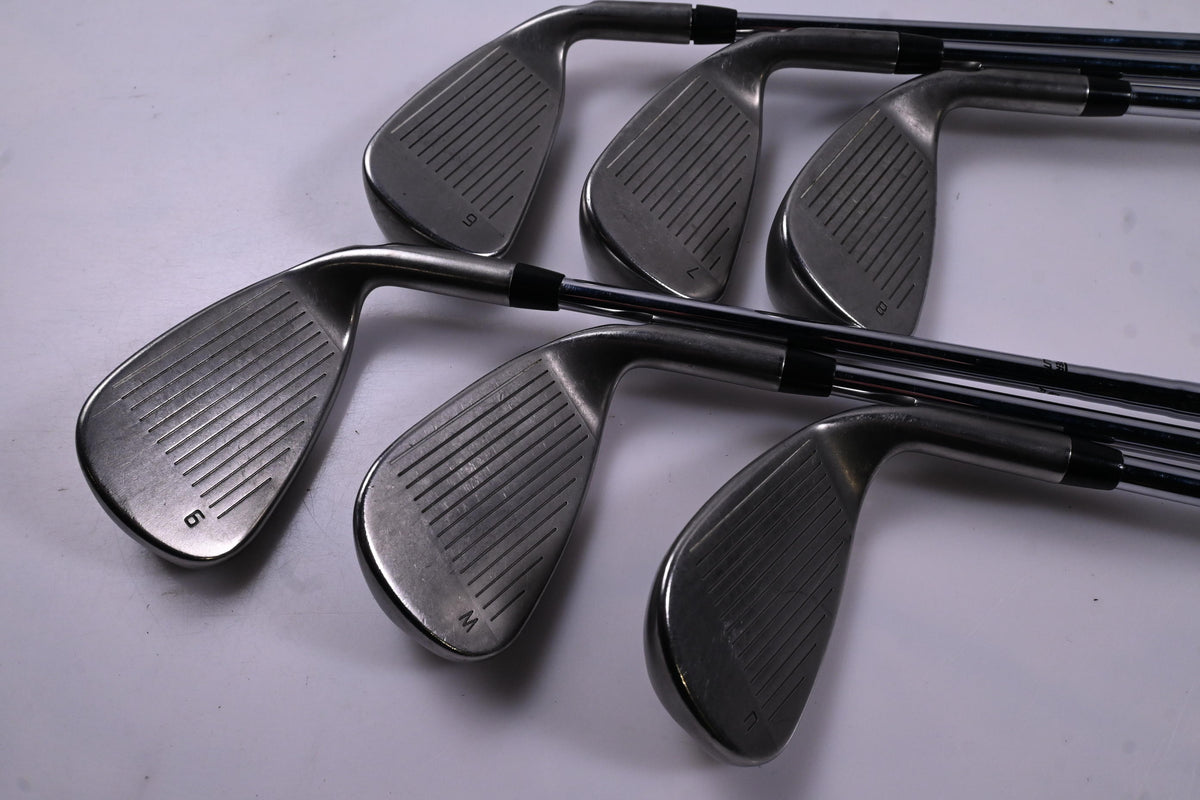 Left Hand Ping GMax Irons / 6-PW+SW / Black Dot / Stiff Flex XP 95 S300 Shafts