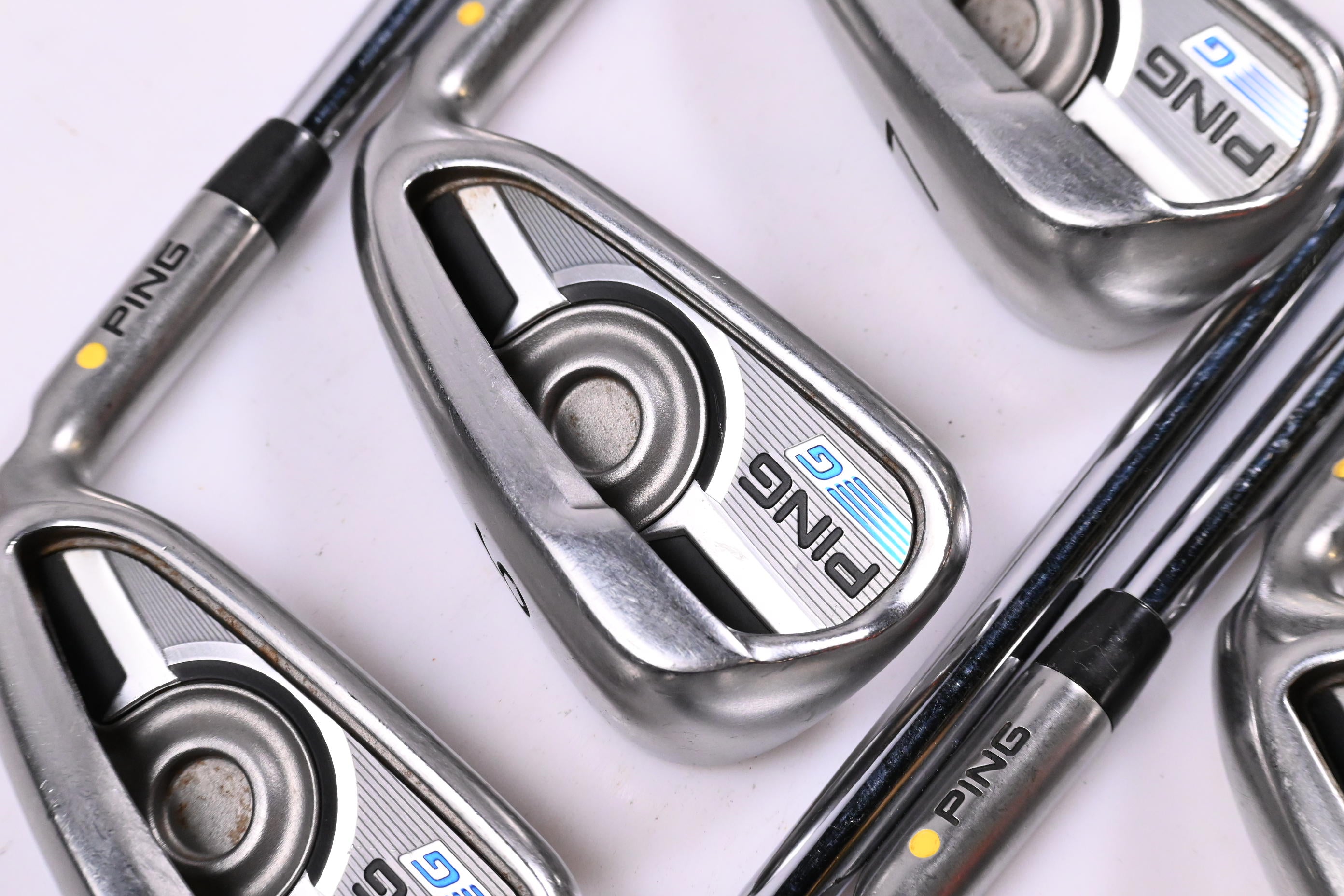 Ping G Series Irons / 5-PW+SW / Yellow Dot / Regular Flex Ping AWT 2.0 Shafts