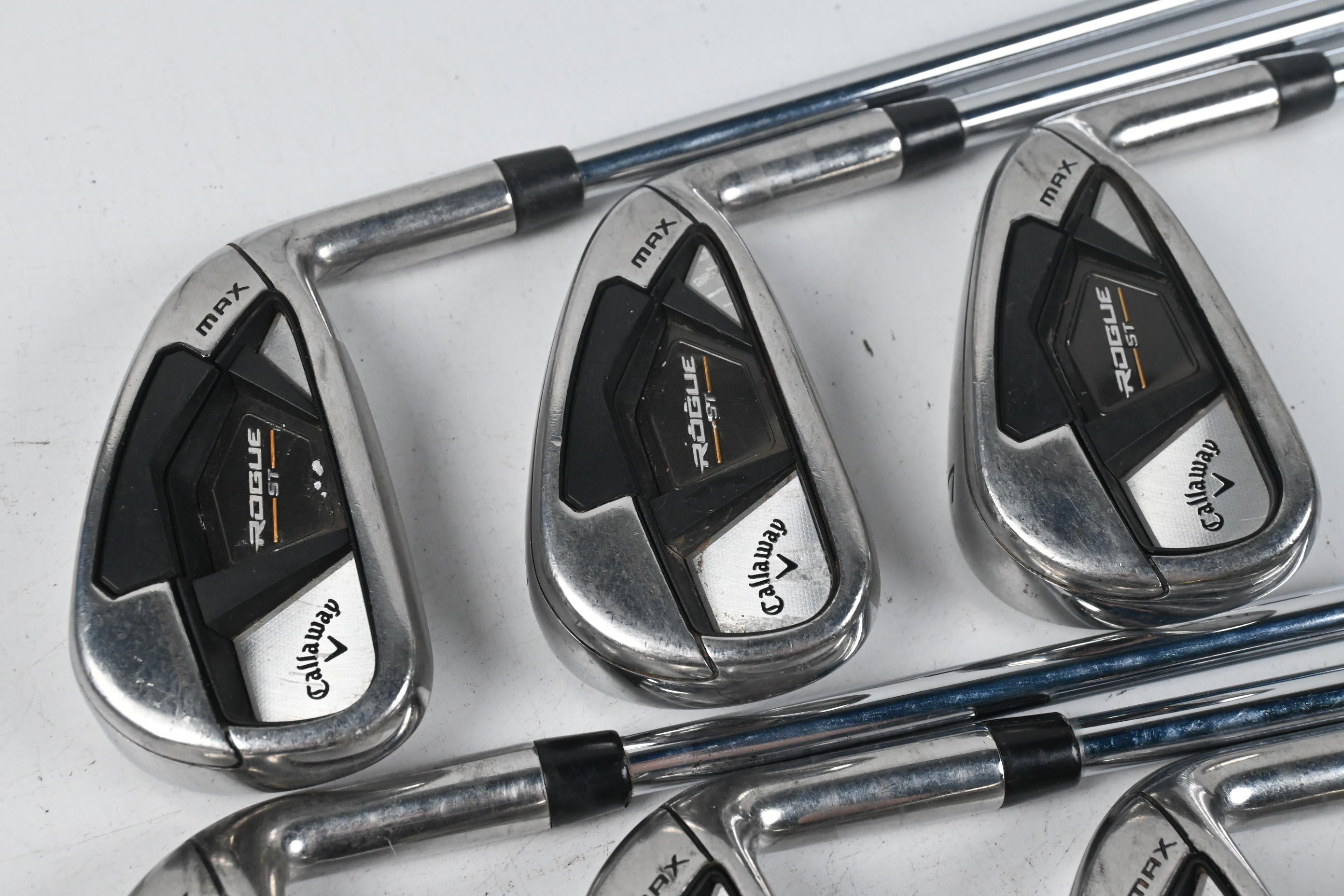 Callaway Rogue ST Max Irons / 5-PW+SW / Stiff Flex Elevate MPH 95 Shafts