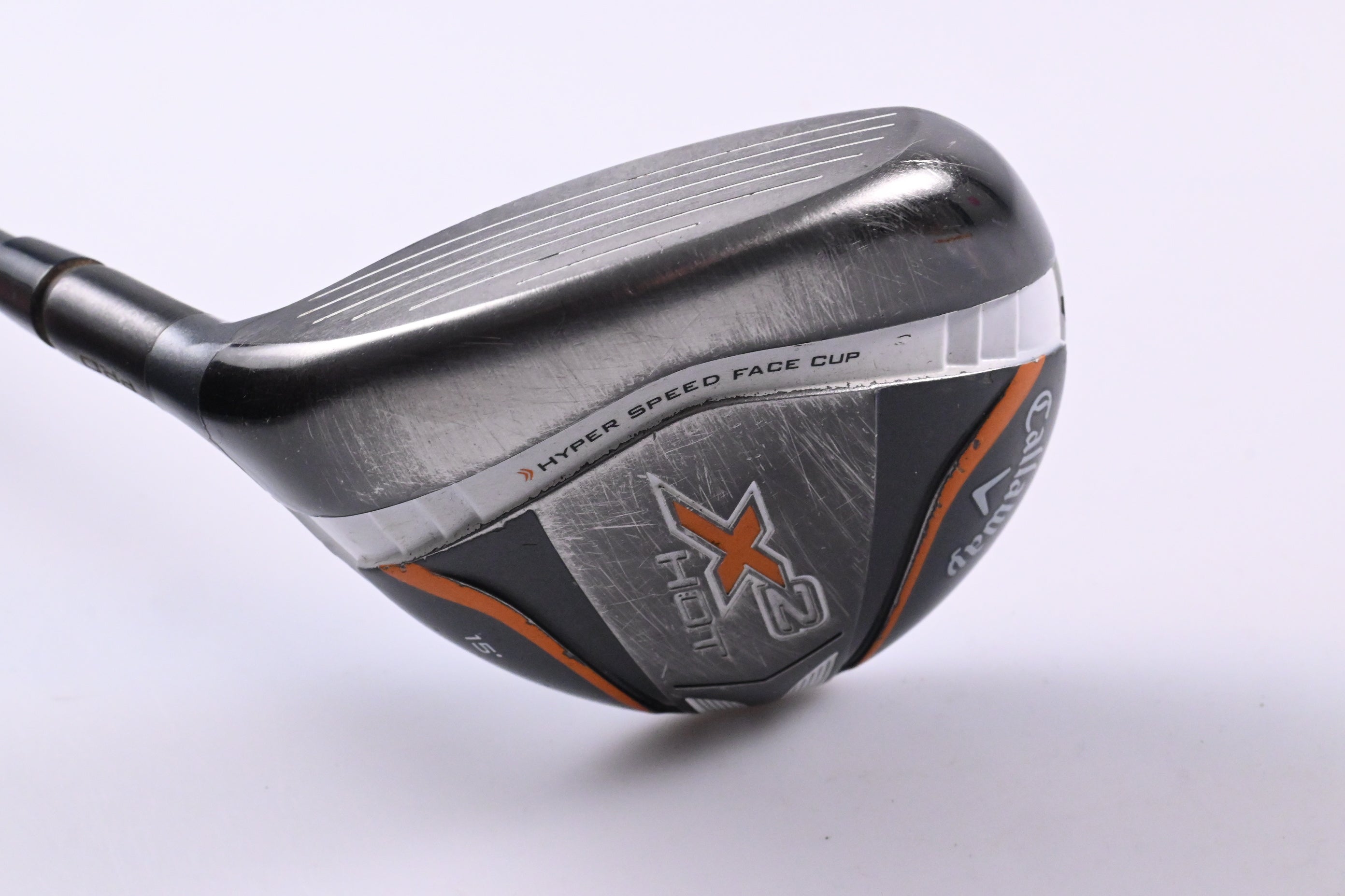 Left Hand Callaway X2 Hot #3 Wood / 15 Degree / Stiff Flex Aldila Tour Green 75