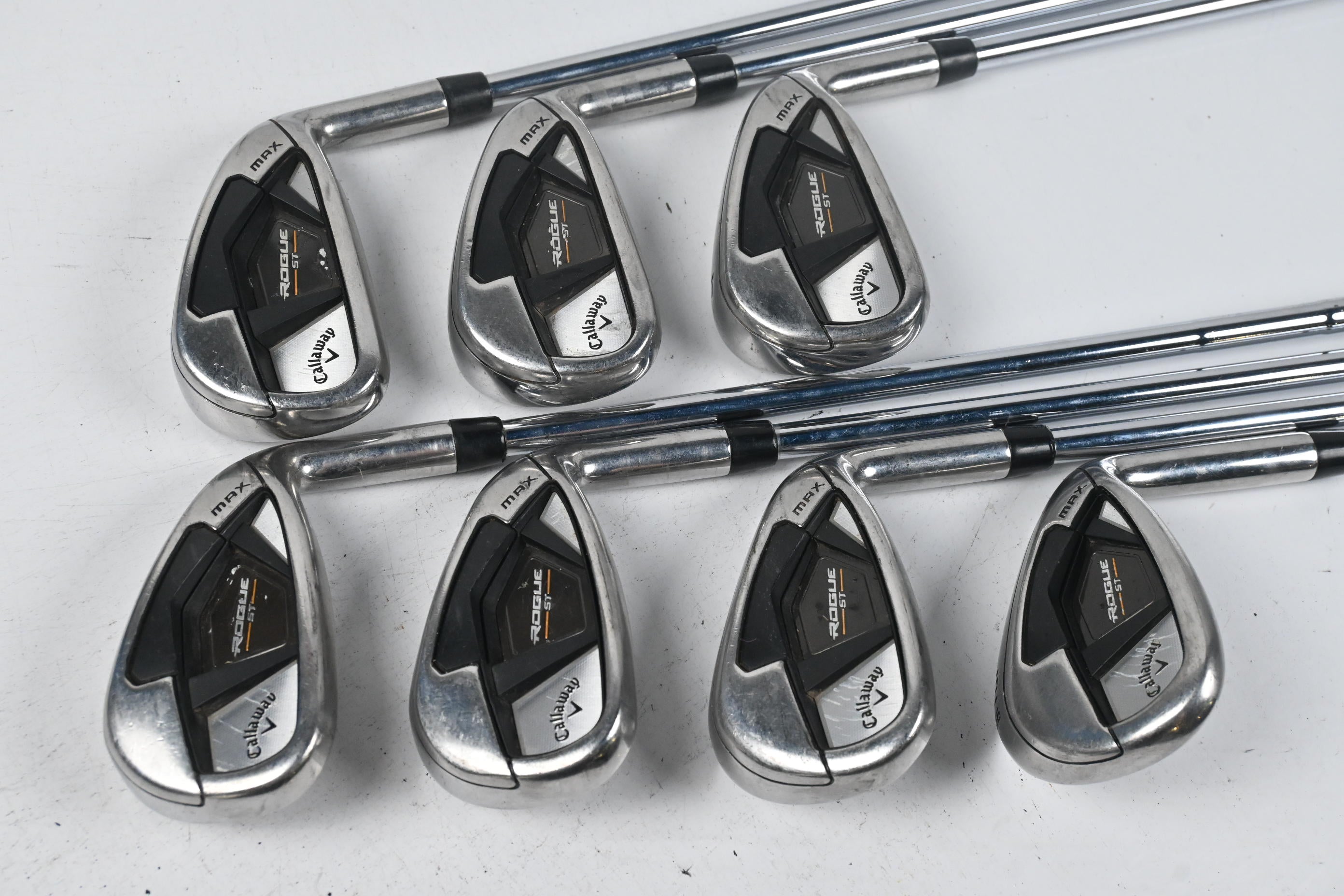 Callaway Rogue ST Max Irons / 5-PW+SW / Stiff Flex Elevate MPH 95 Shafts