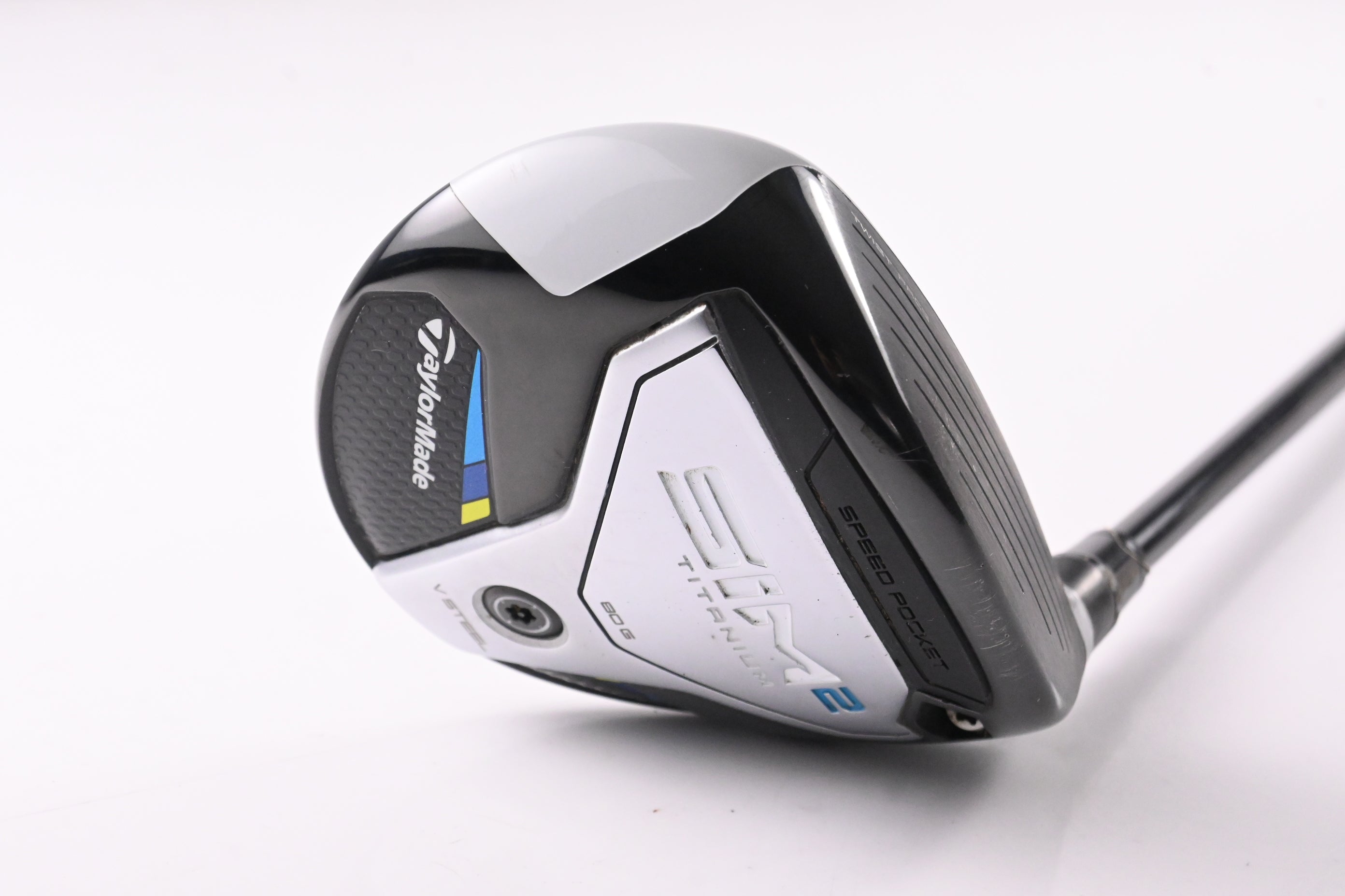 Taylormade SIM2 Ti #3 Wood / 15 Degree / Stiff Flex Tensei AV Raw Blue 65 Shaft