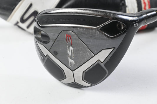 Titleist TS3 #3 Wood / 15 Degree / Stiff Flex Tensei AV Blue 65 Shaft