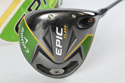 Callaway Epic Flash Driver / 9 Degree / Stiff Flex Aldila Rogue M.AX 65 Shaft