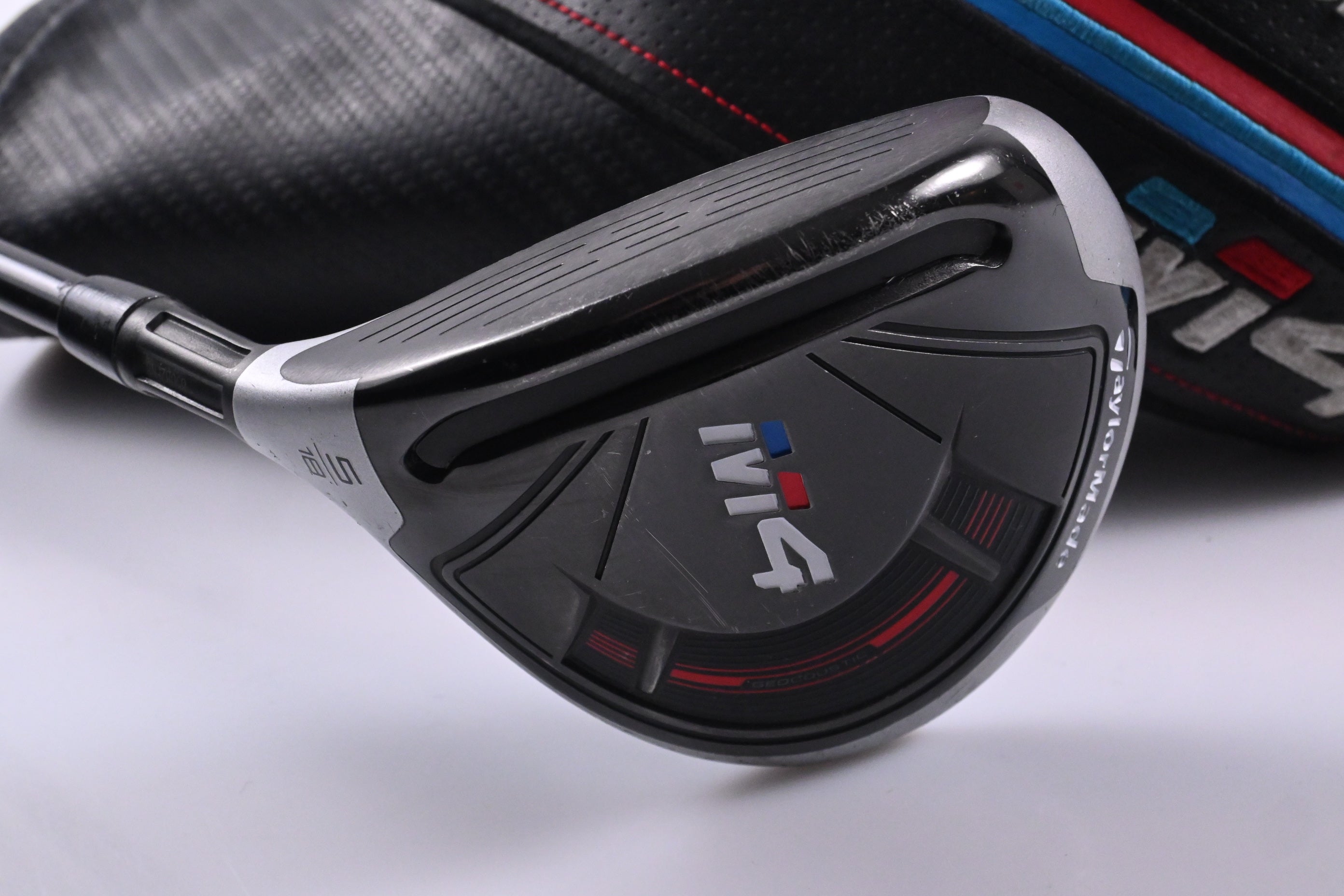 Left Hand Taylormade M4 #5 Wood / 18 Degree / Senior Flex Fujikura Atmos Red 5