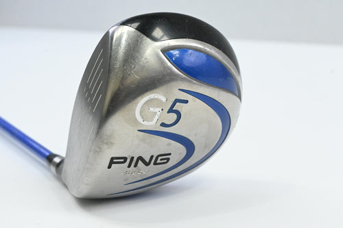 Left Hand Ping G5 Driver / 10.5 Degree / Regular Flex Grafalloy ProLaunch Blue