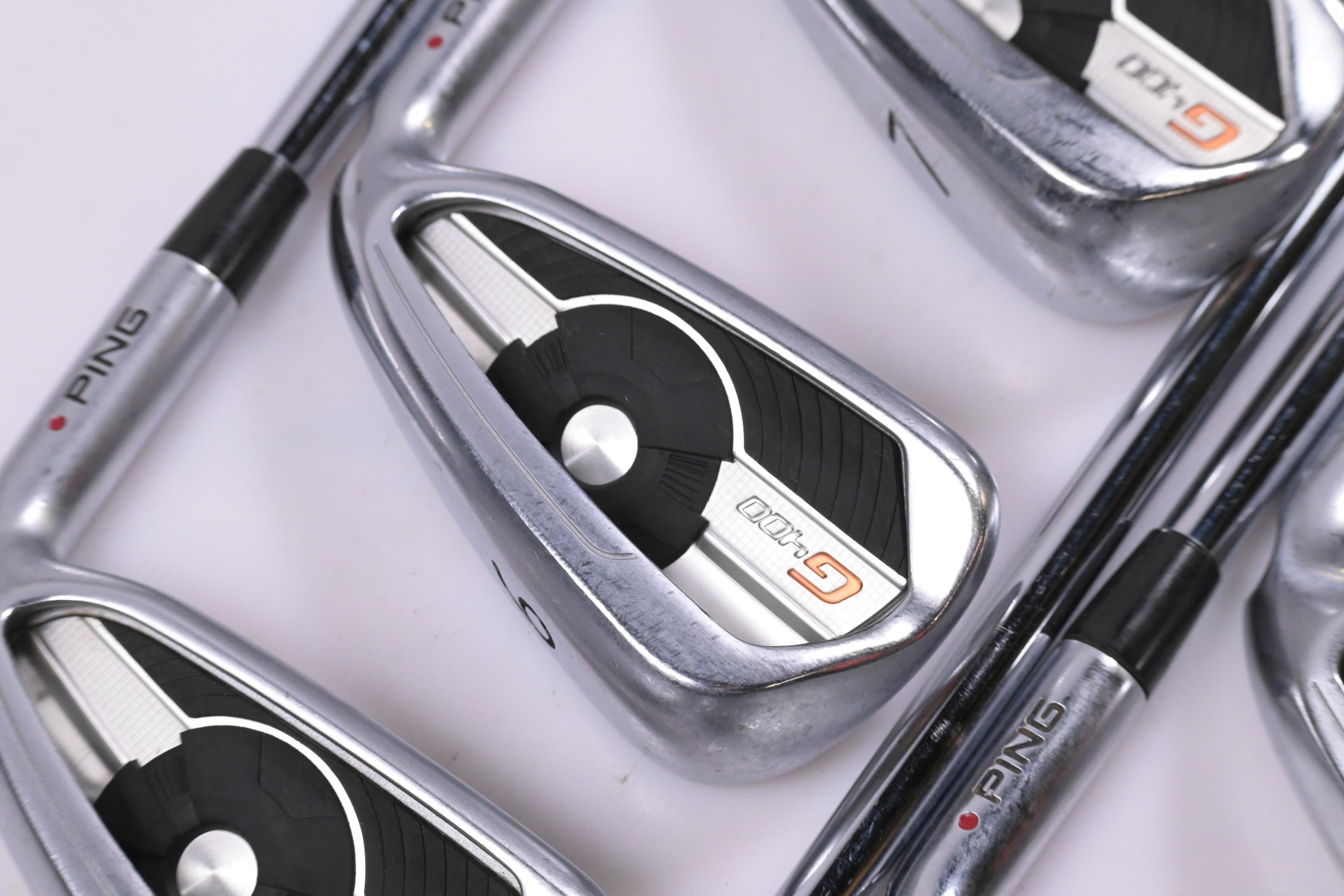 Ping G400 Irons / 5-PW+GW / Red Dot / Stiff Flex Steel Shafts