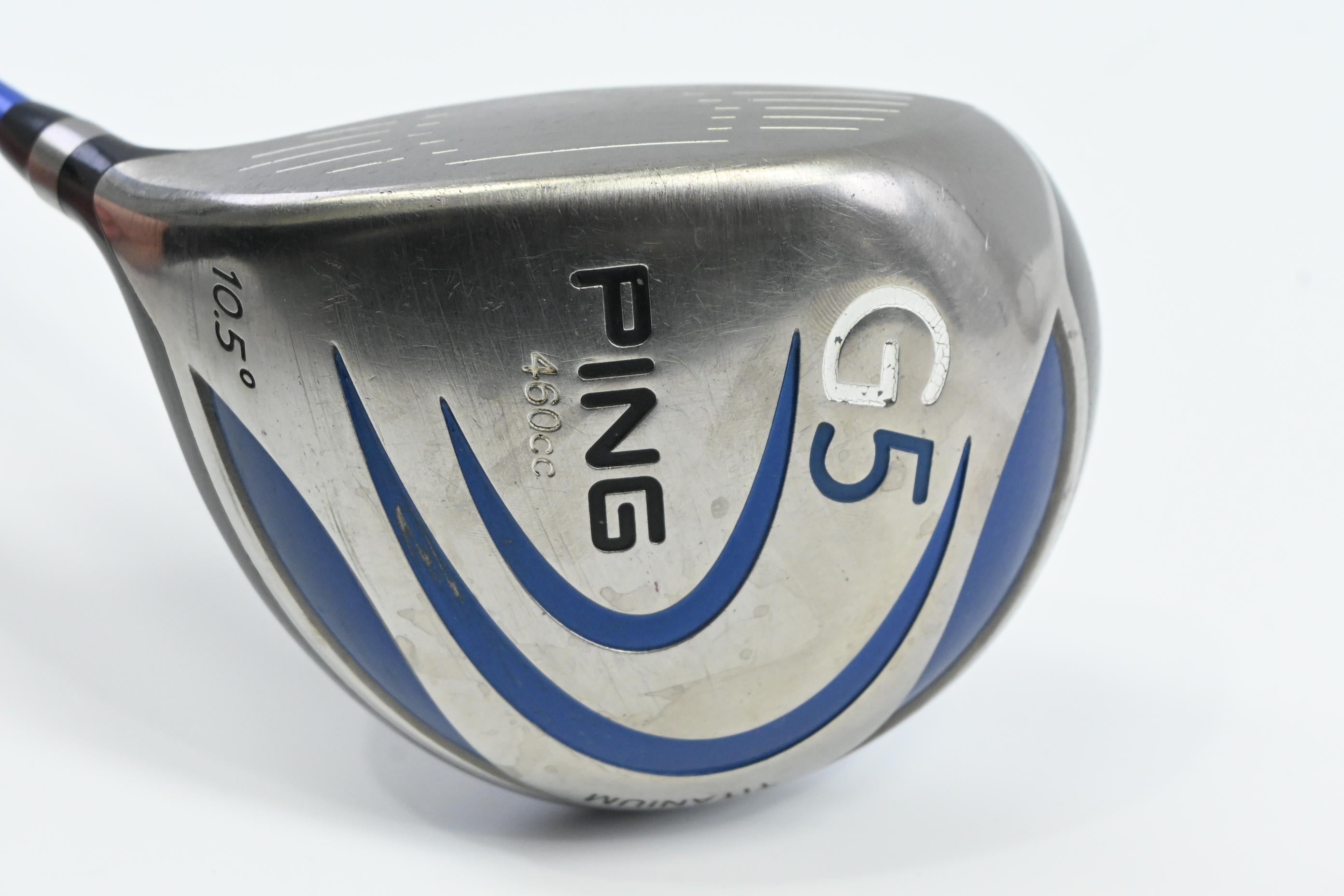 Left Hand Ping G5 Driver / 10.5 Degree / Regular Flex Grafalloy ProLaunch Blue
