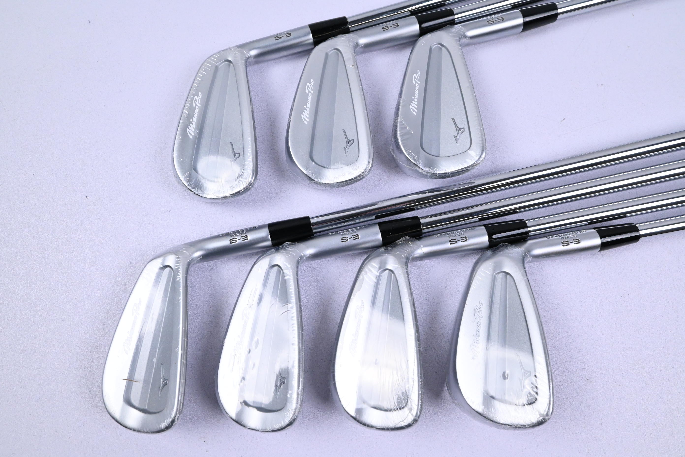 Mizuno Pro S-3 Irons / 4-PW / Stiff Flex Project X Rifle Shafts