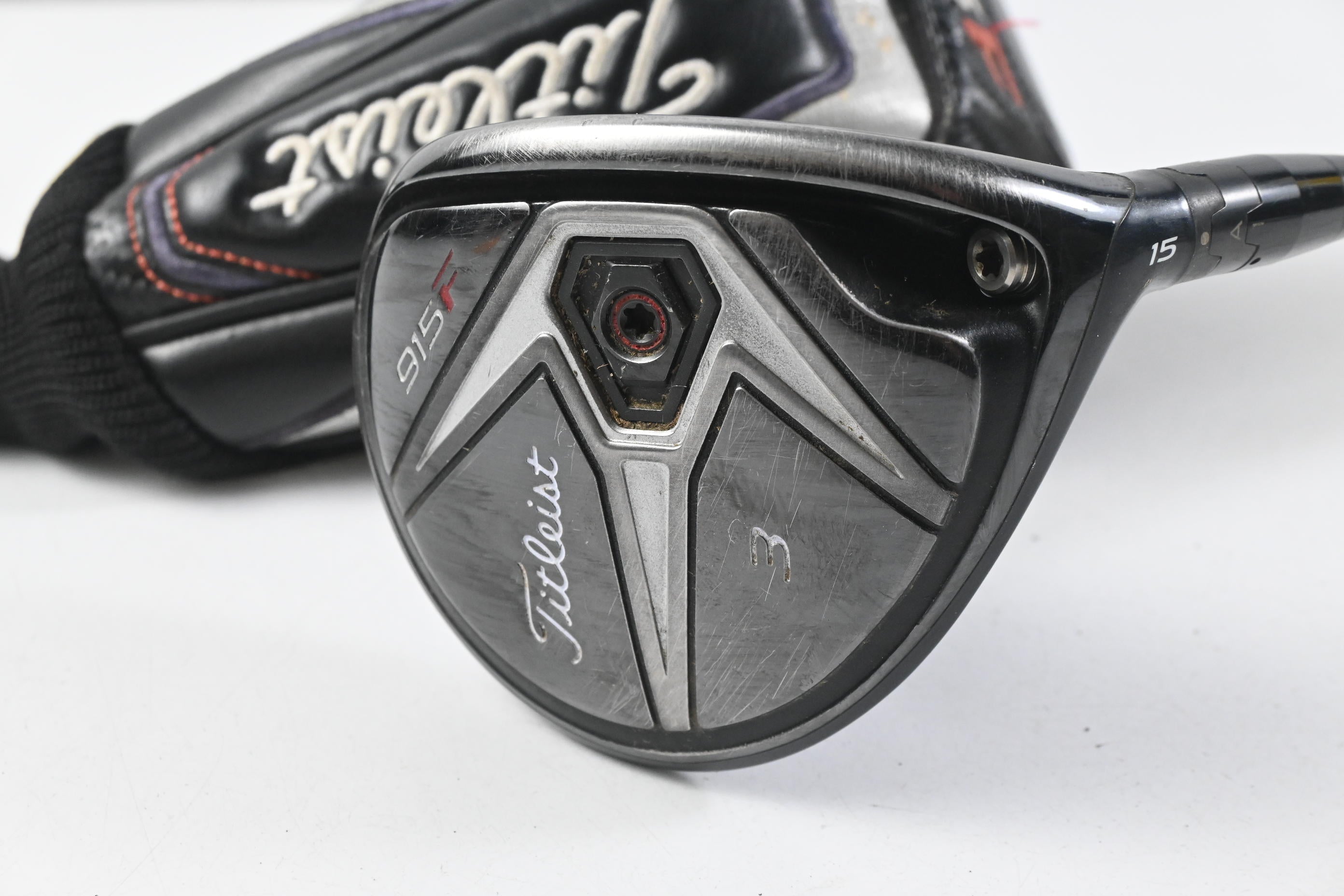 Titleist 915 F #3 Wood / 15 Degree / Stiff Flex Aldila Rogue 110 MSI 70 Shaft