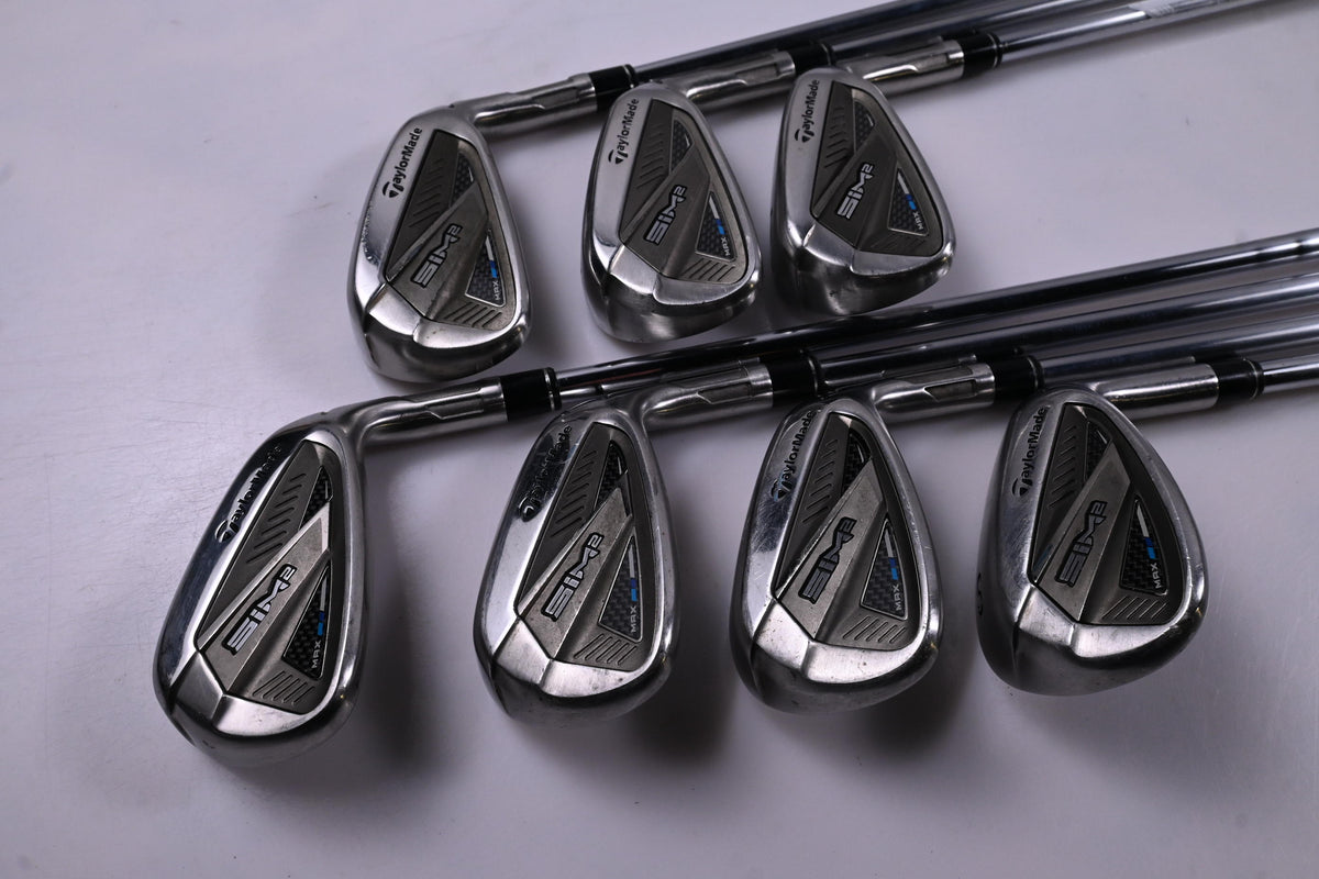 Taylormade SIM2 Max Irons / 5-PW+SW / Regular Flex KBS MAX MT 85 Shafts