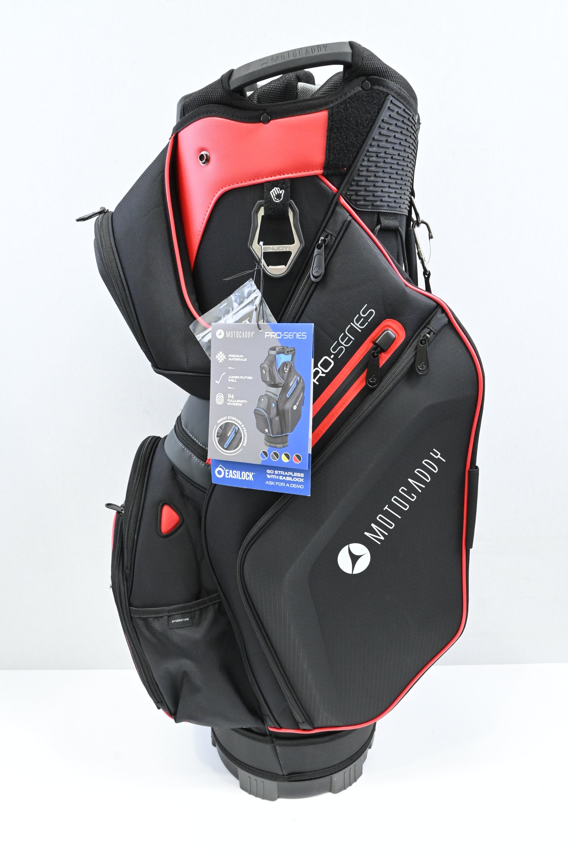 Motocaddy Pro Series Cart Bag / 14-Way / Black, Red