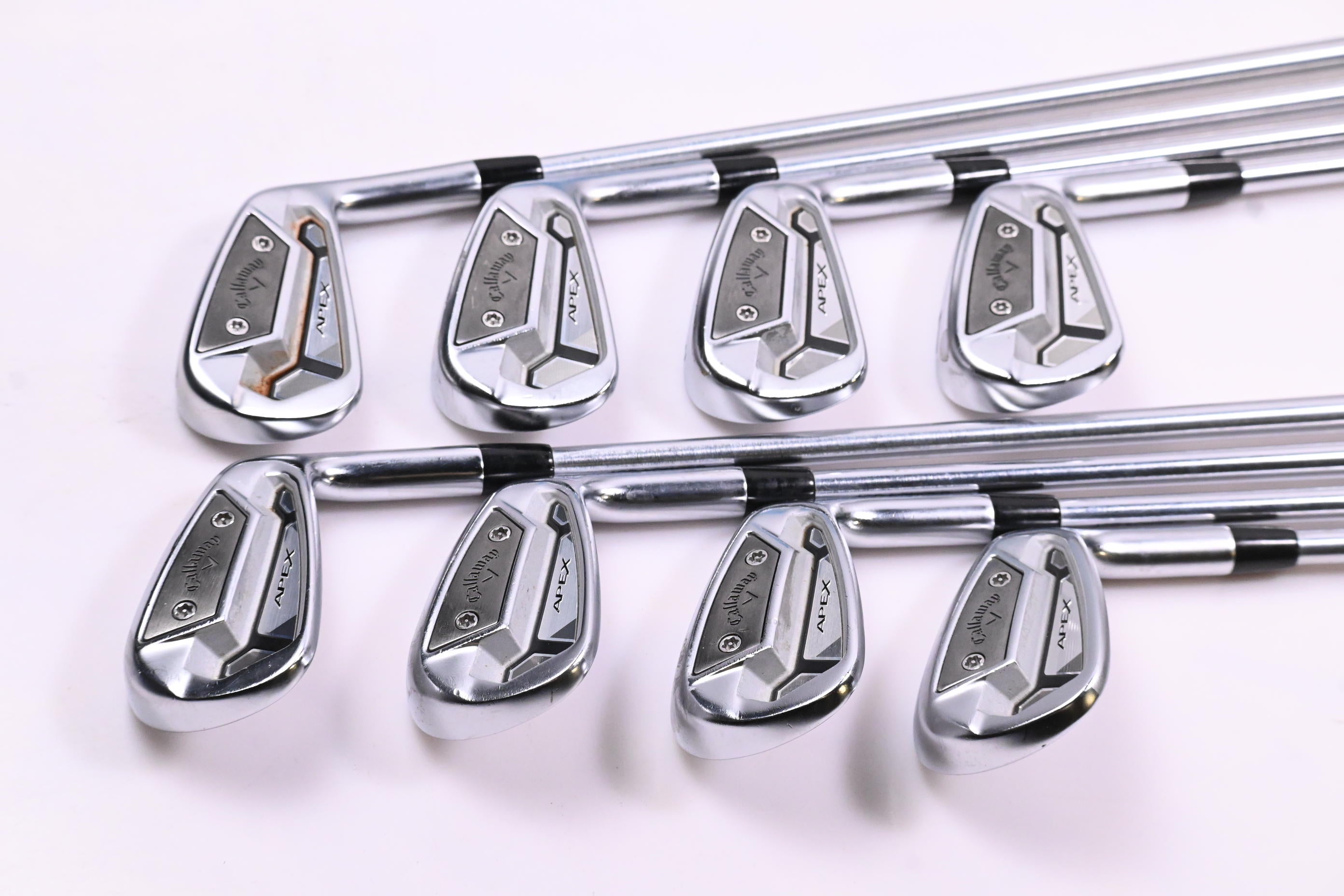 Callaway Apex TCB Irons / 4-PW+GW / Stiff Flex Project X IO 110 Shafts