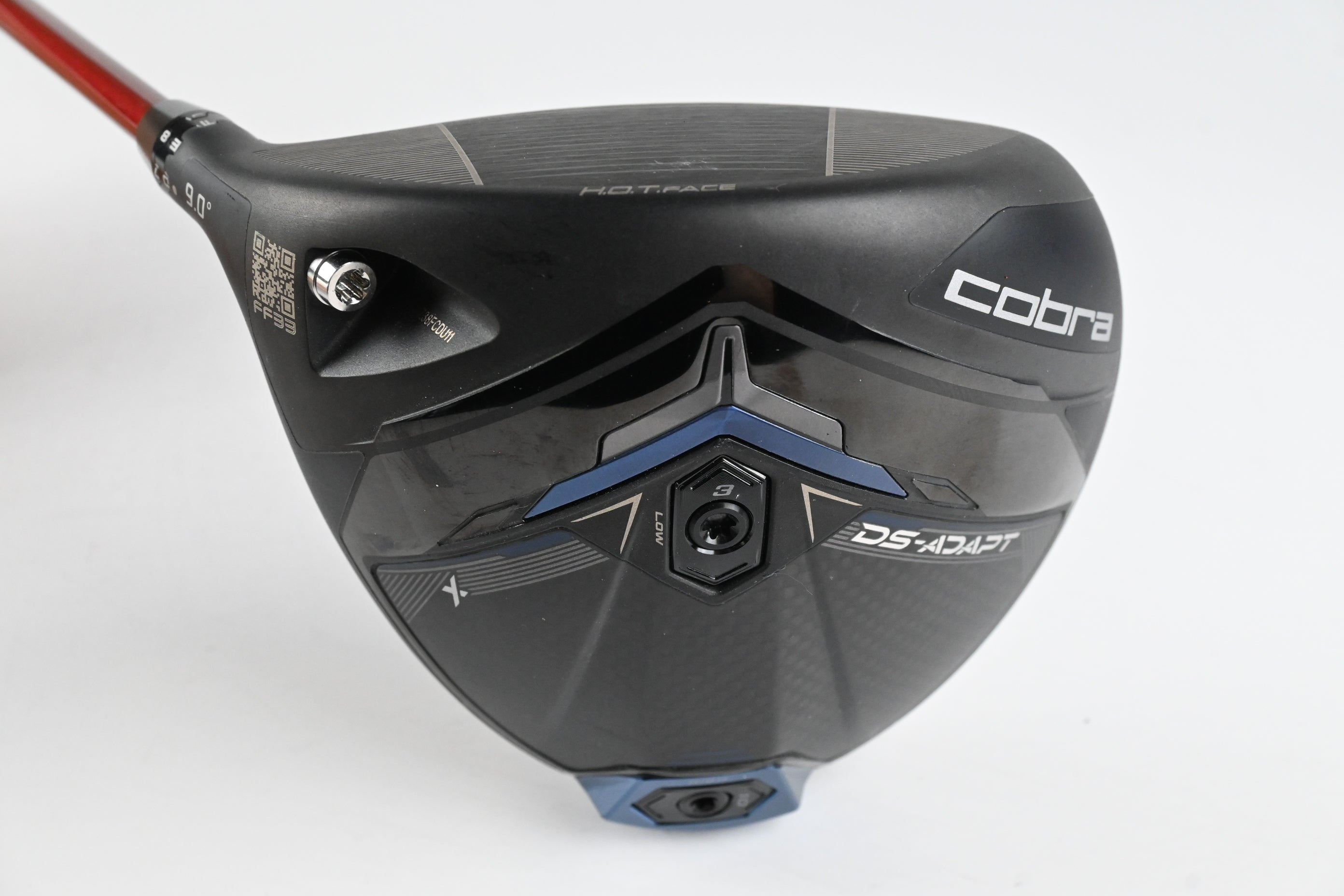 Left Hand Cobra DS-Adapt X Driver / 9 Degree / Senior Flex Denali Red 50