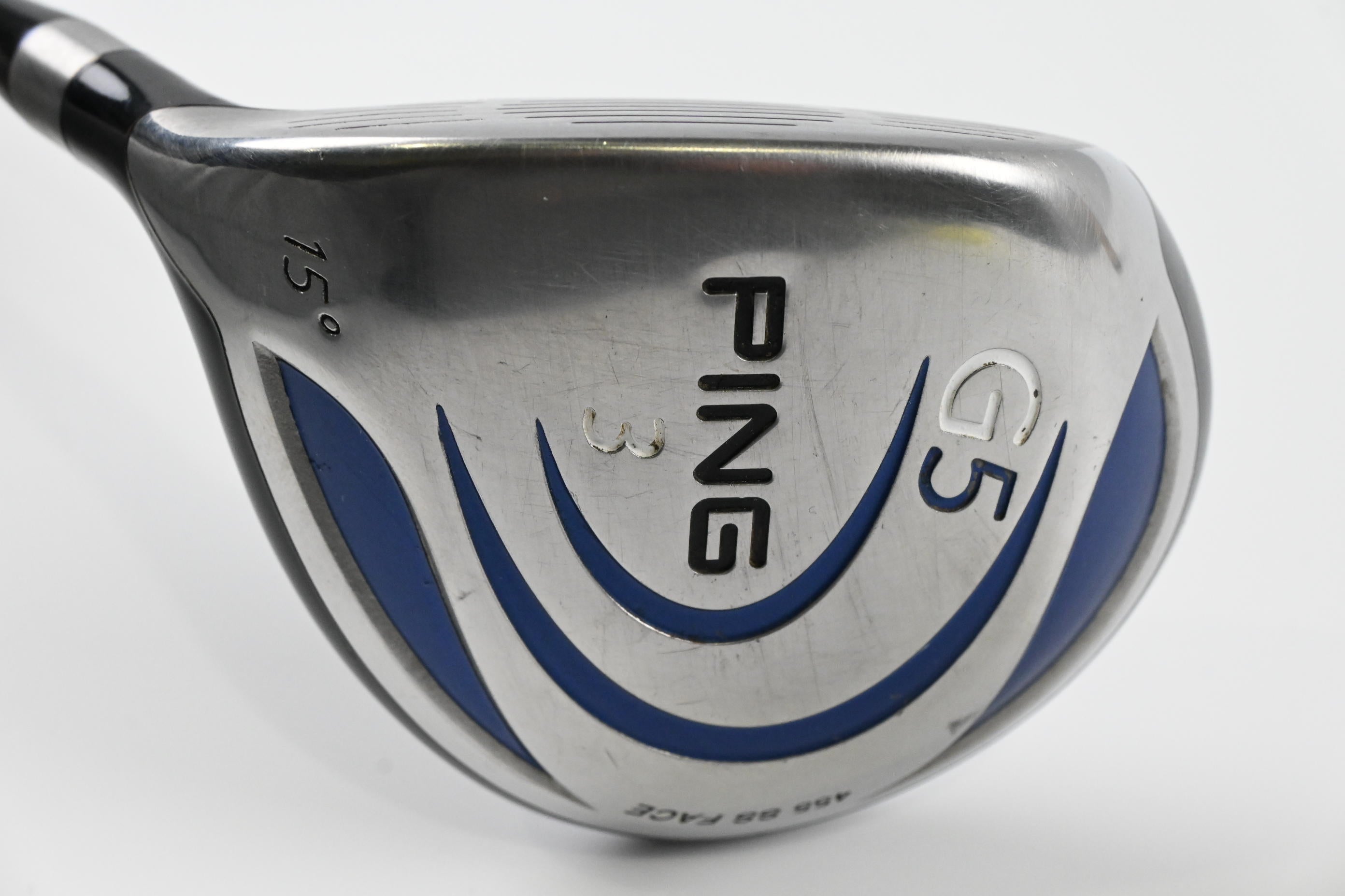 Left Hand Ping G5 #3 Wood / 15 Degree / Stiff Flex Ping TFC 100 F