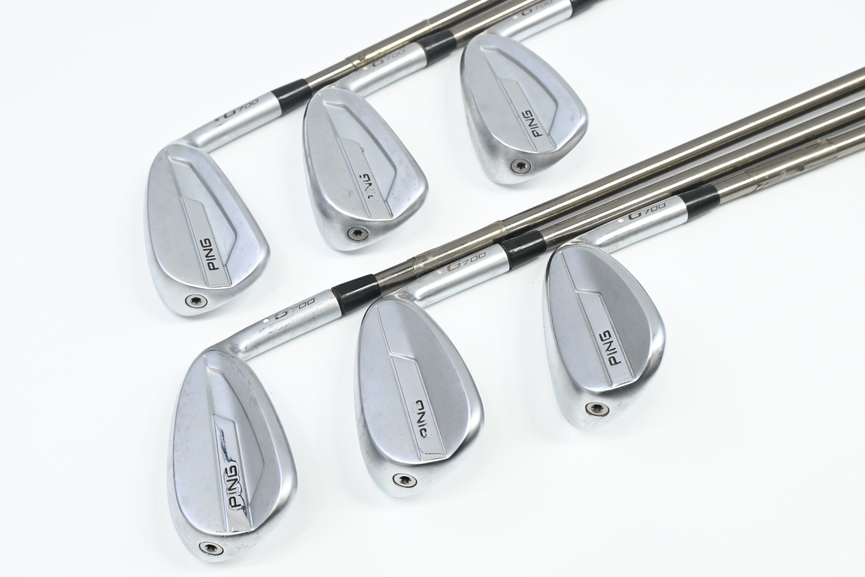 Ping G700 Irons / 6-PW+SW / White Dot / Regular Flex UST Recoil ES 780 Shafts