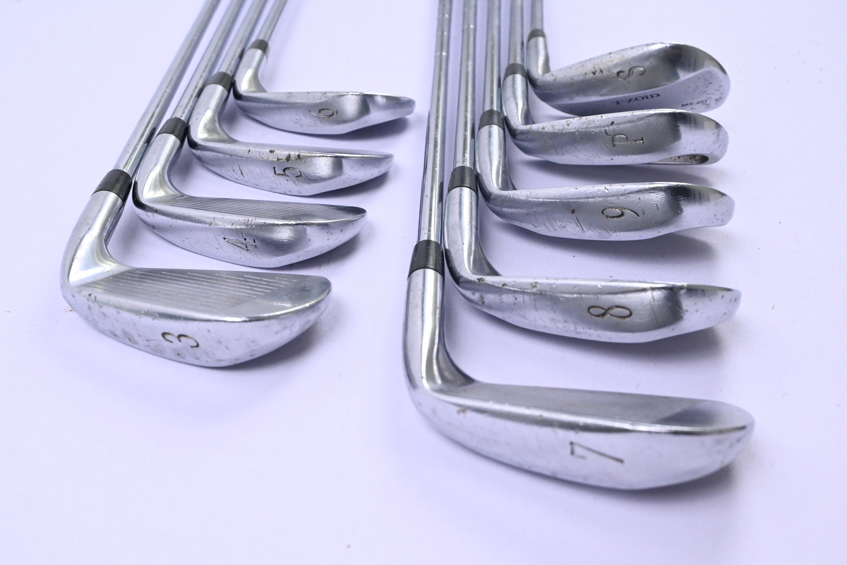 Left Hand Mizuno MX-20 Irons / 3-PW+SW / Regular Flex Dynamic Gold R300 Shafts
