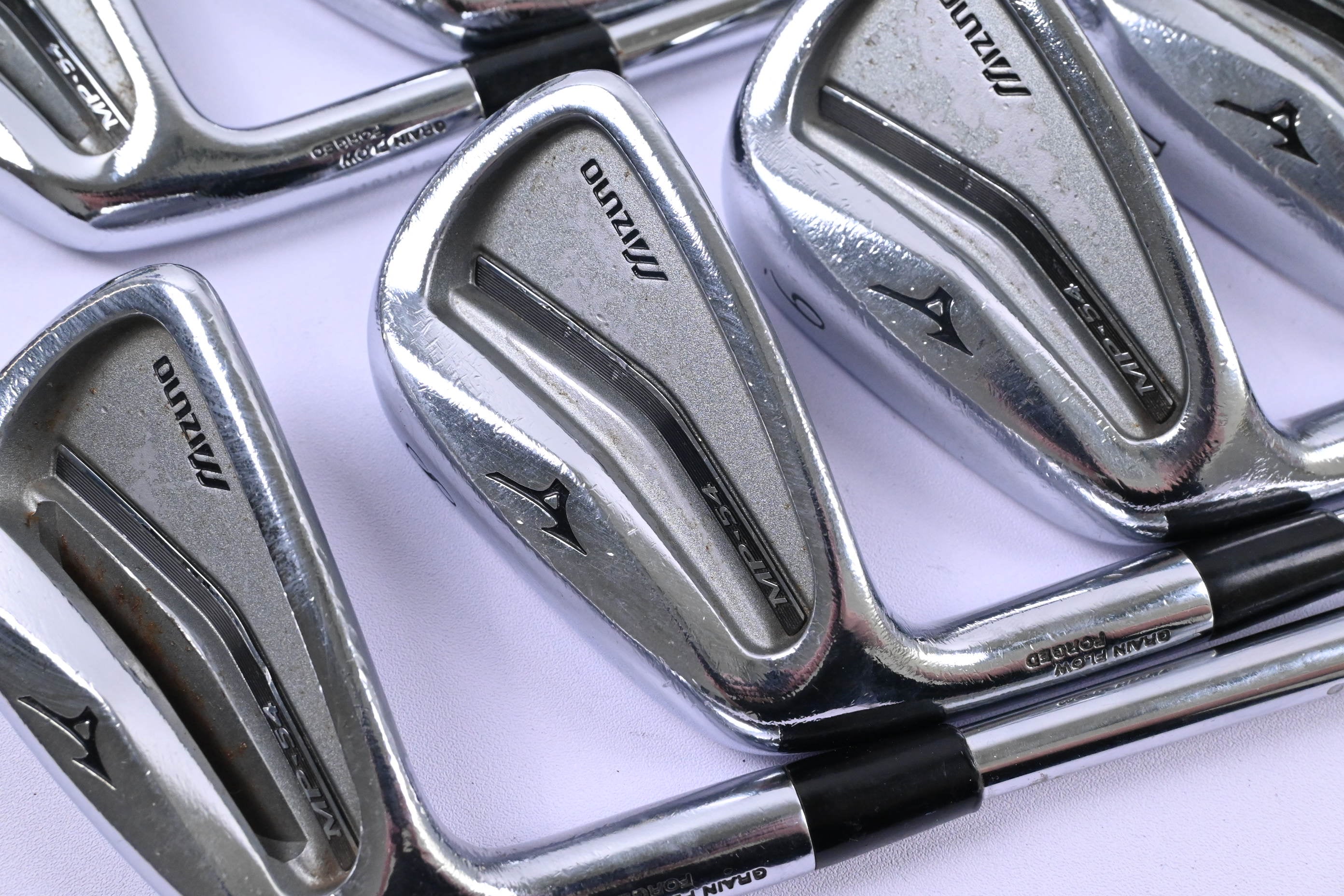Left Hand Mizuno MP-54 Irons / 4-PW / Stiff Flex Dynamic Gold S300 Shafts